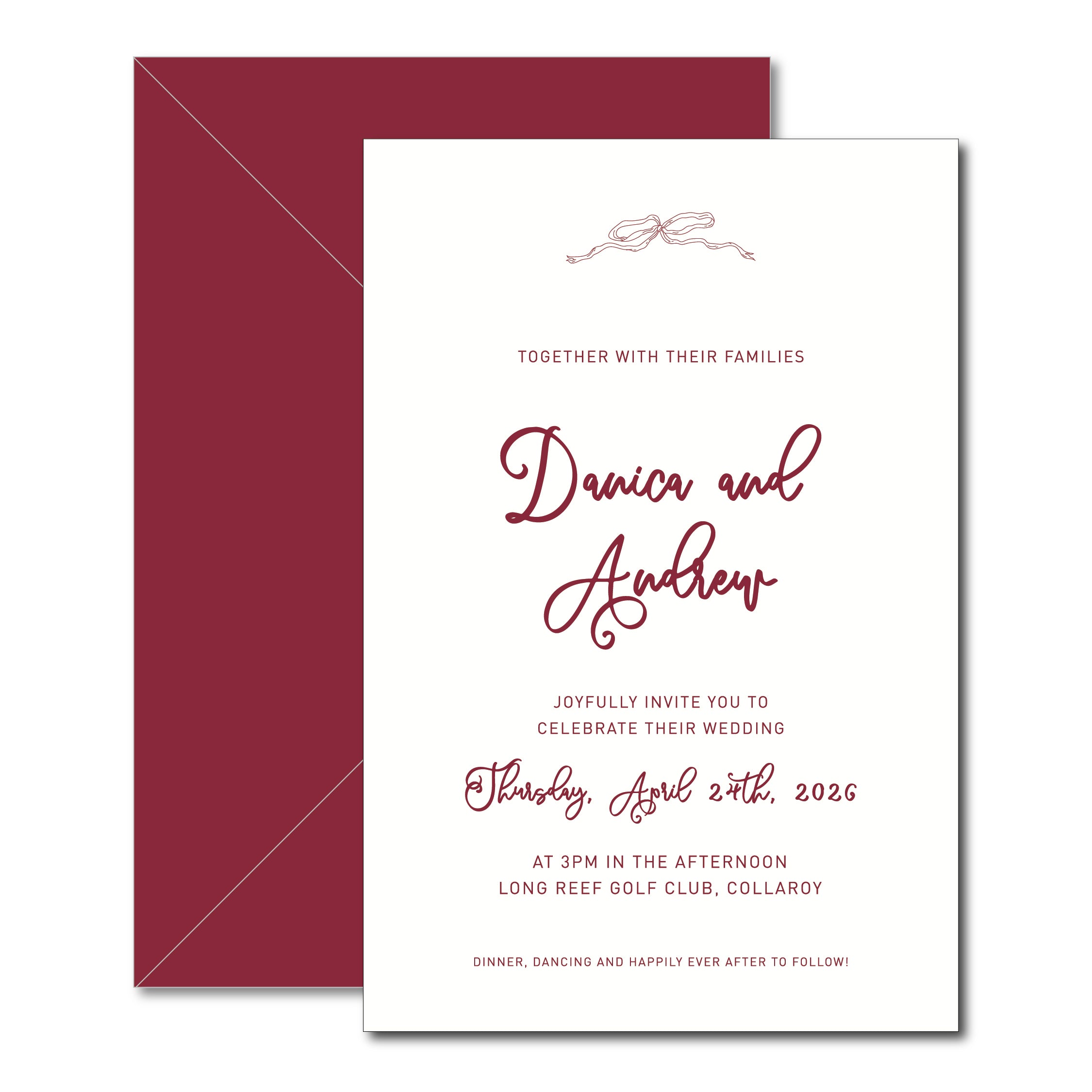 Fling - Wedding Invitation & Envelope