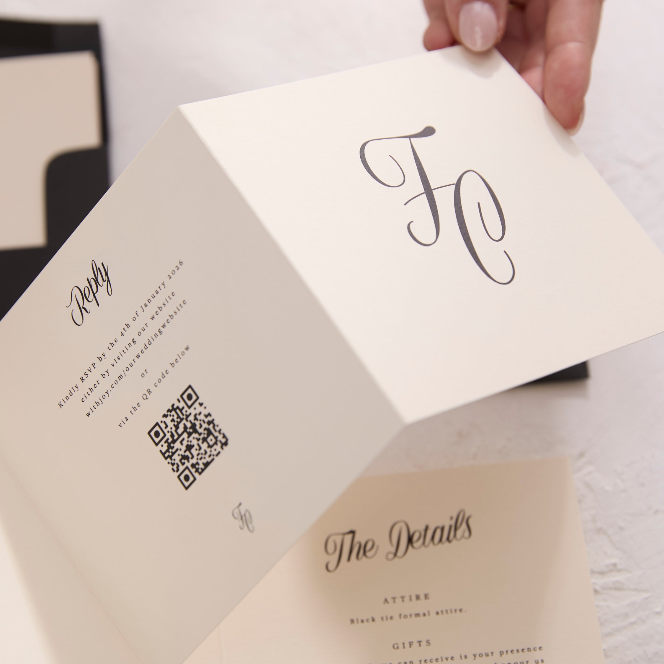 Hideaway - Wedding Invitation Folder & Envelope