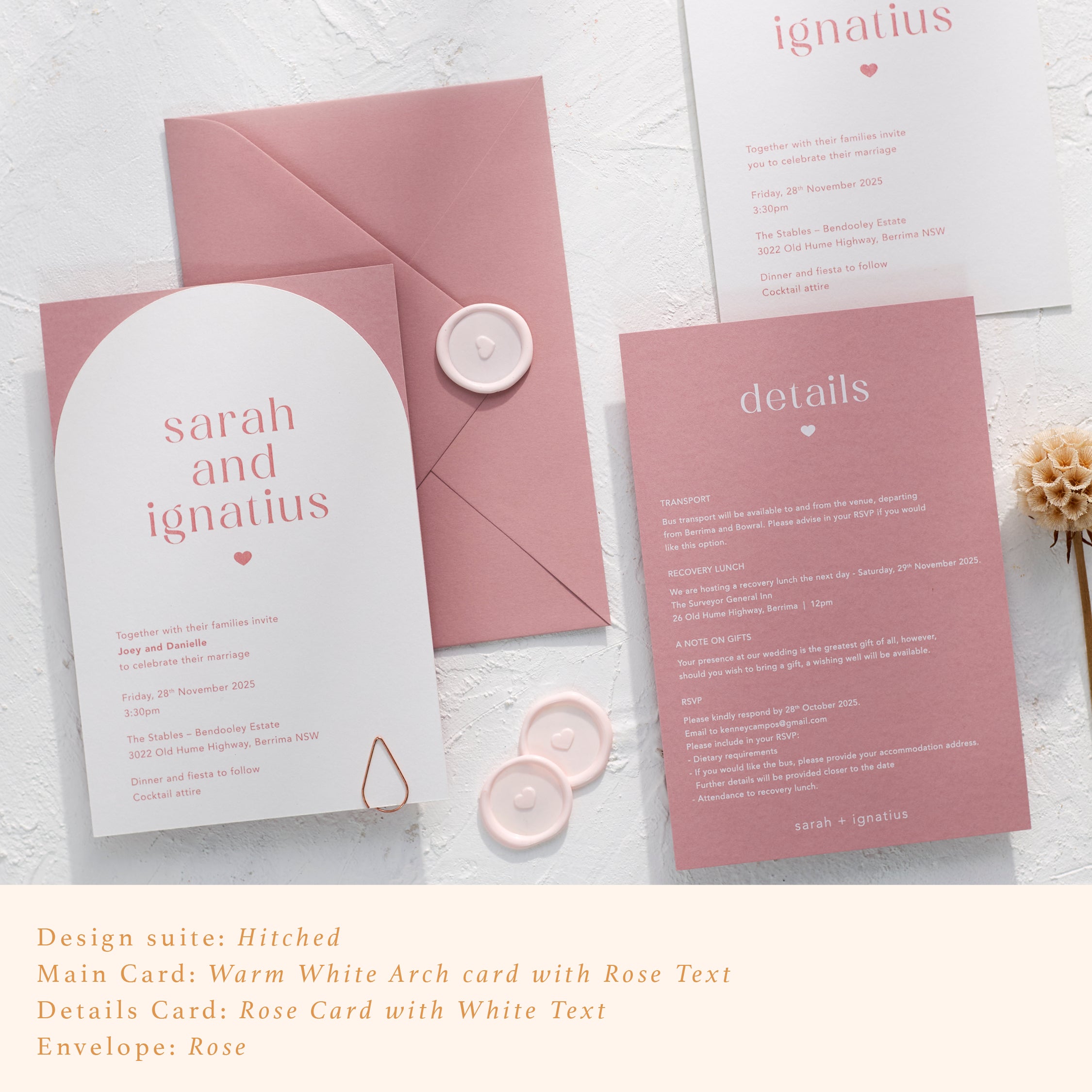 The Two-Piece Invitation Set