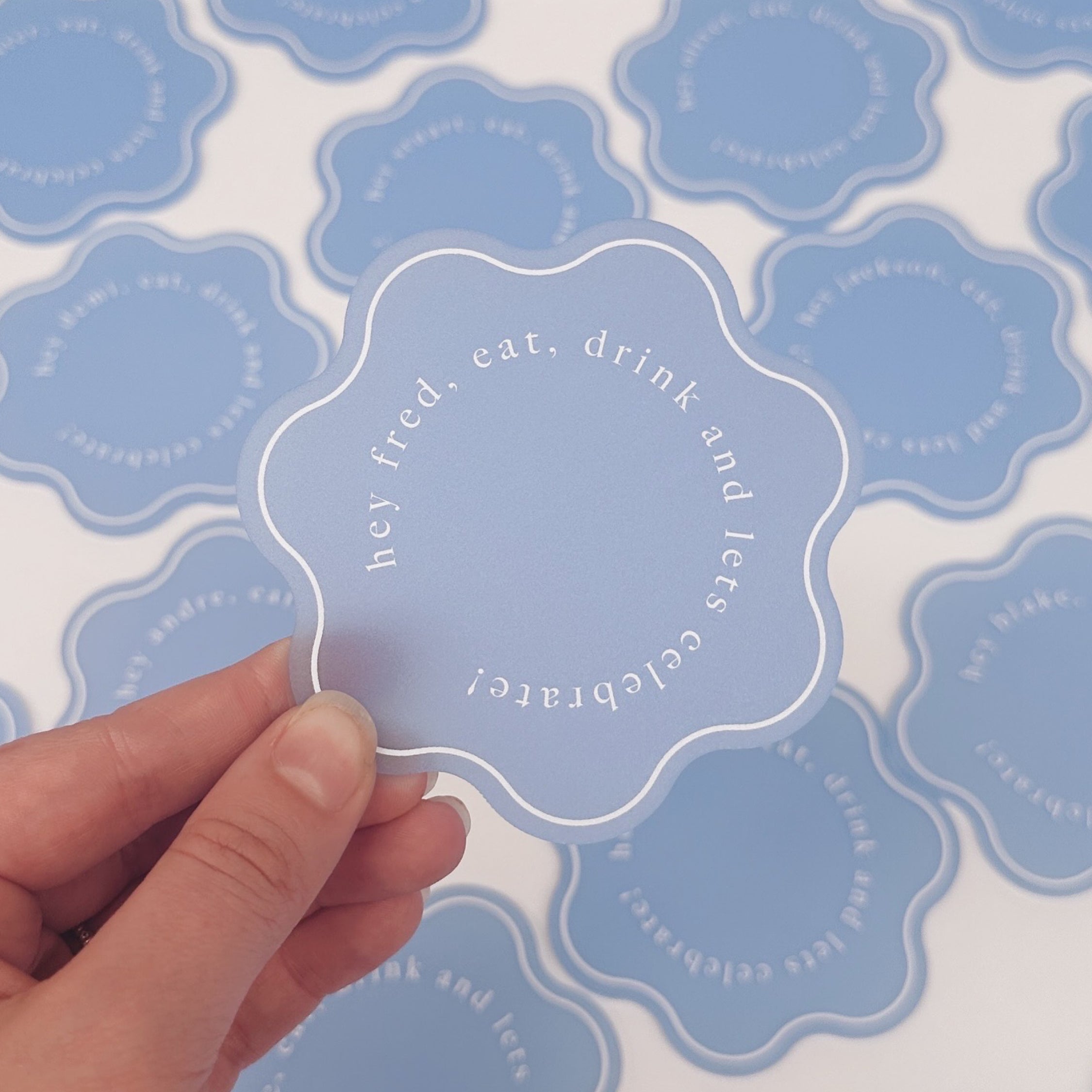 Acrylic Place Cards - Floret Shape