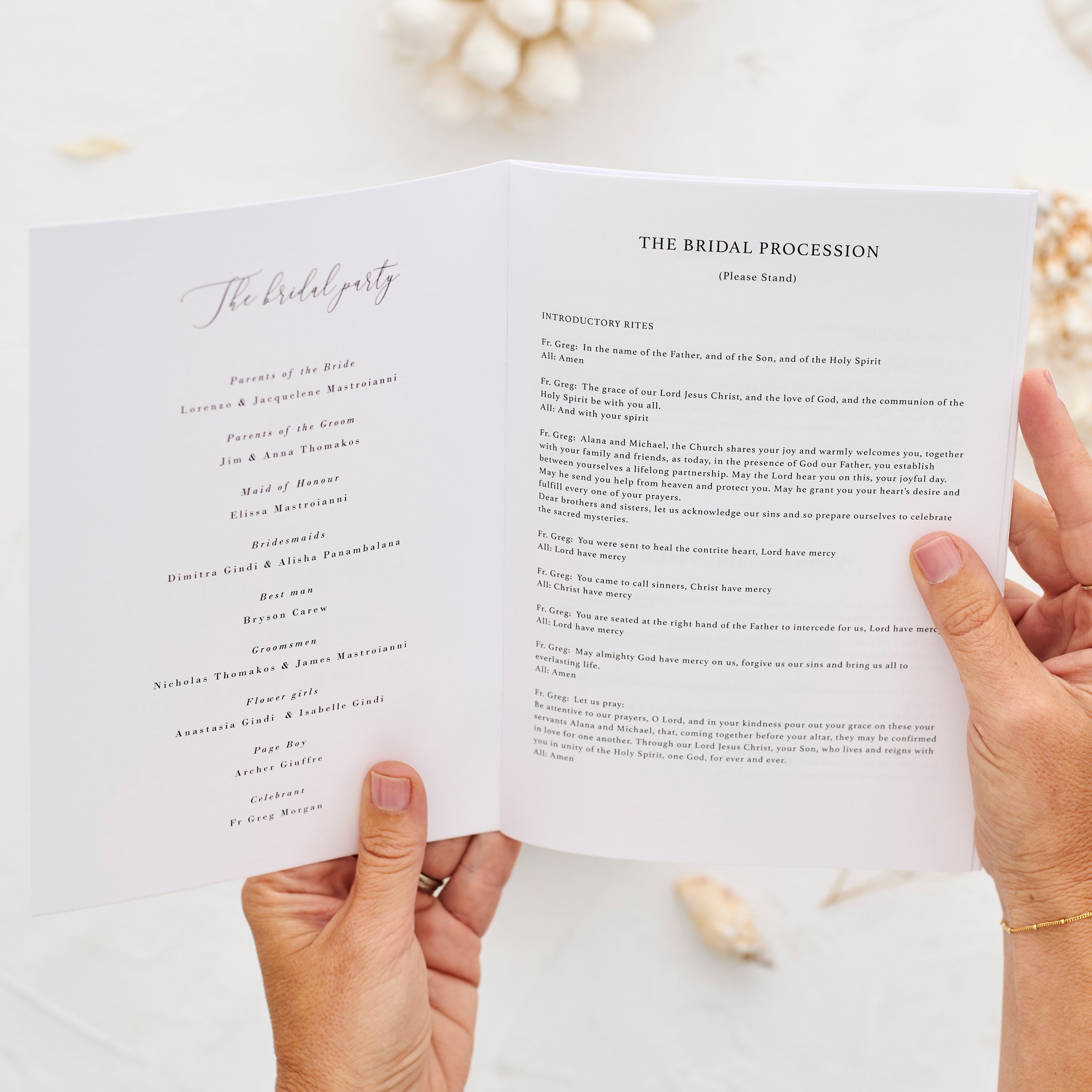 Ceremony Booklets