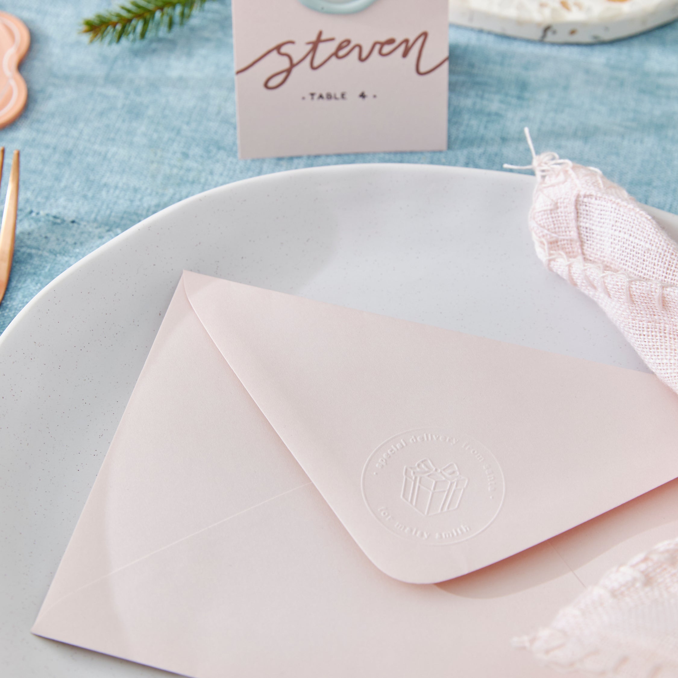 Custom Christmas Embossing Stamp