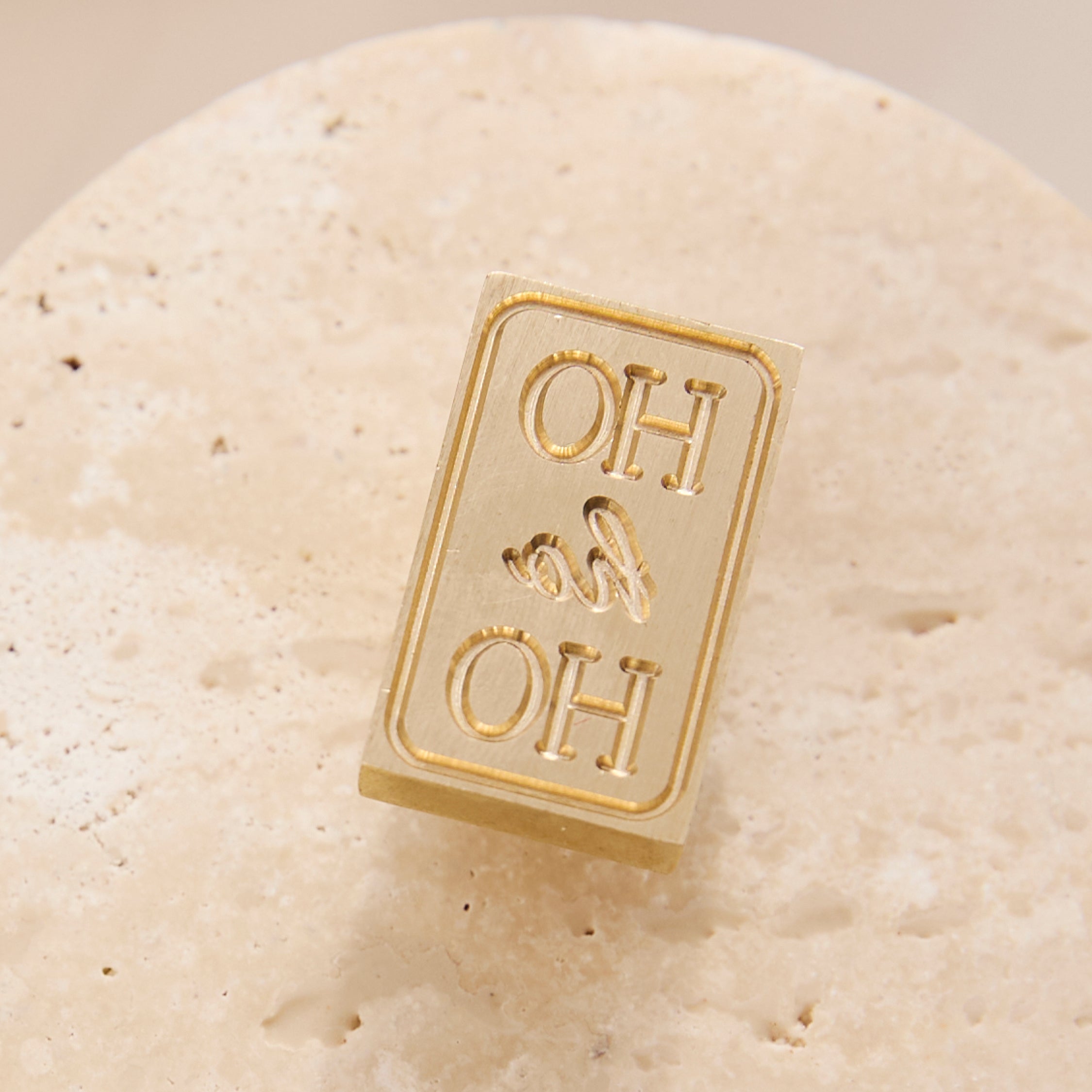 Wax Seal Stamp - Ho Ho Ho Rectangle