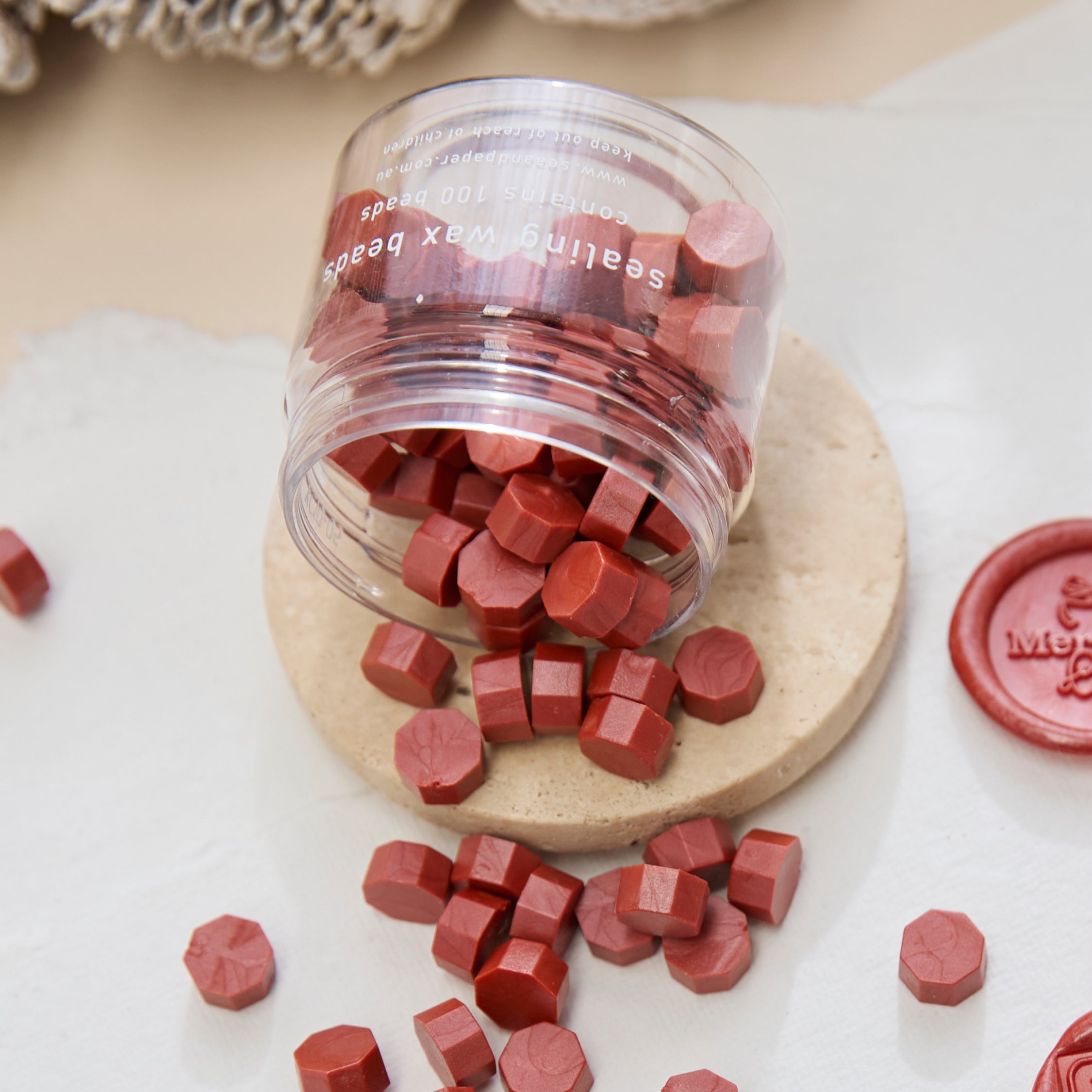 Crimson Red - Sealing Wax Beads