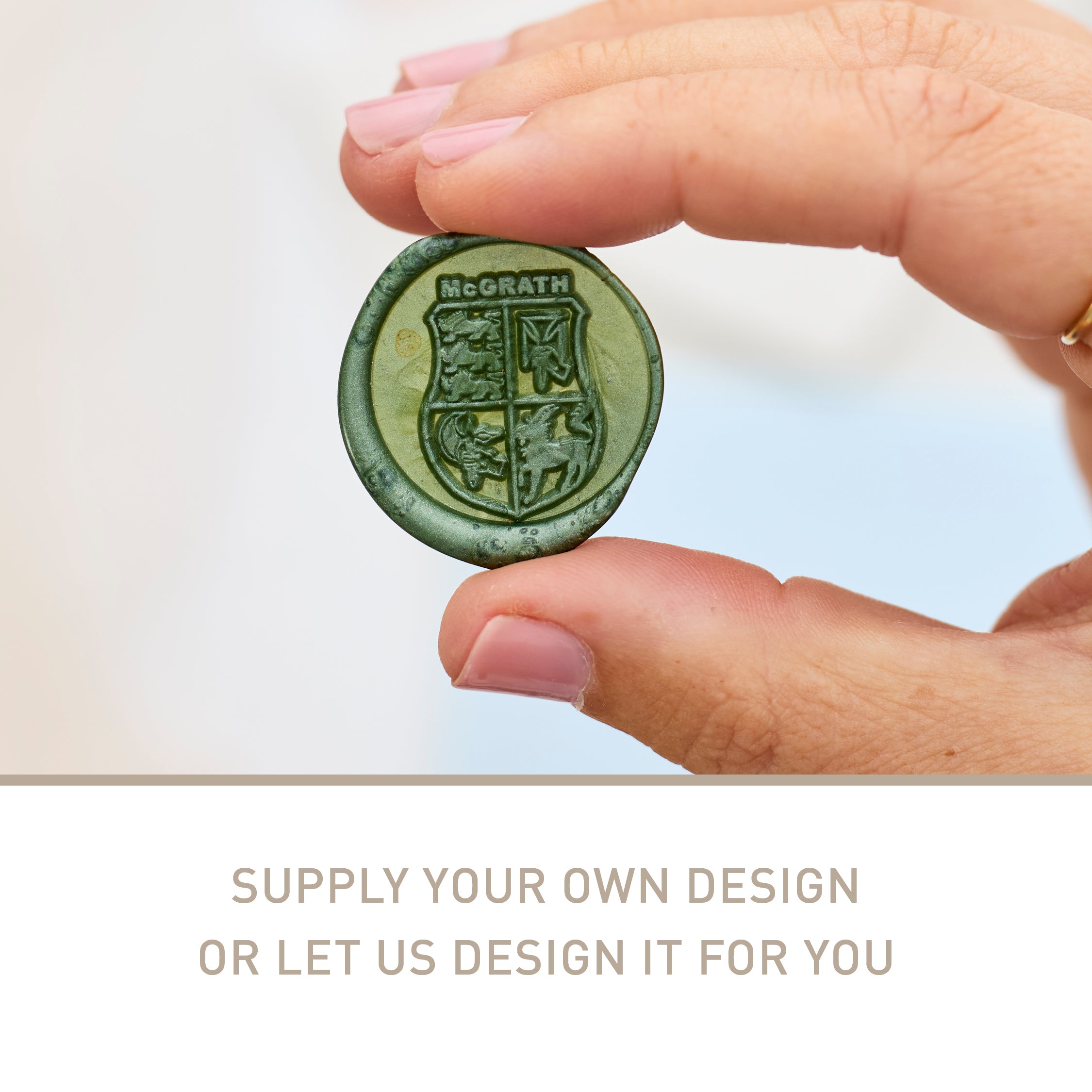 Circle - Custom or Supplied Design Wax Seal Stamp