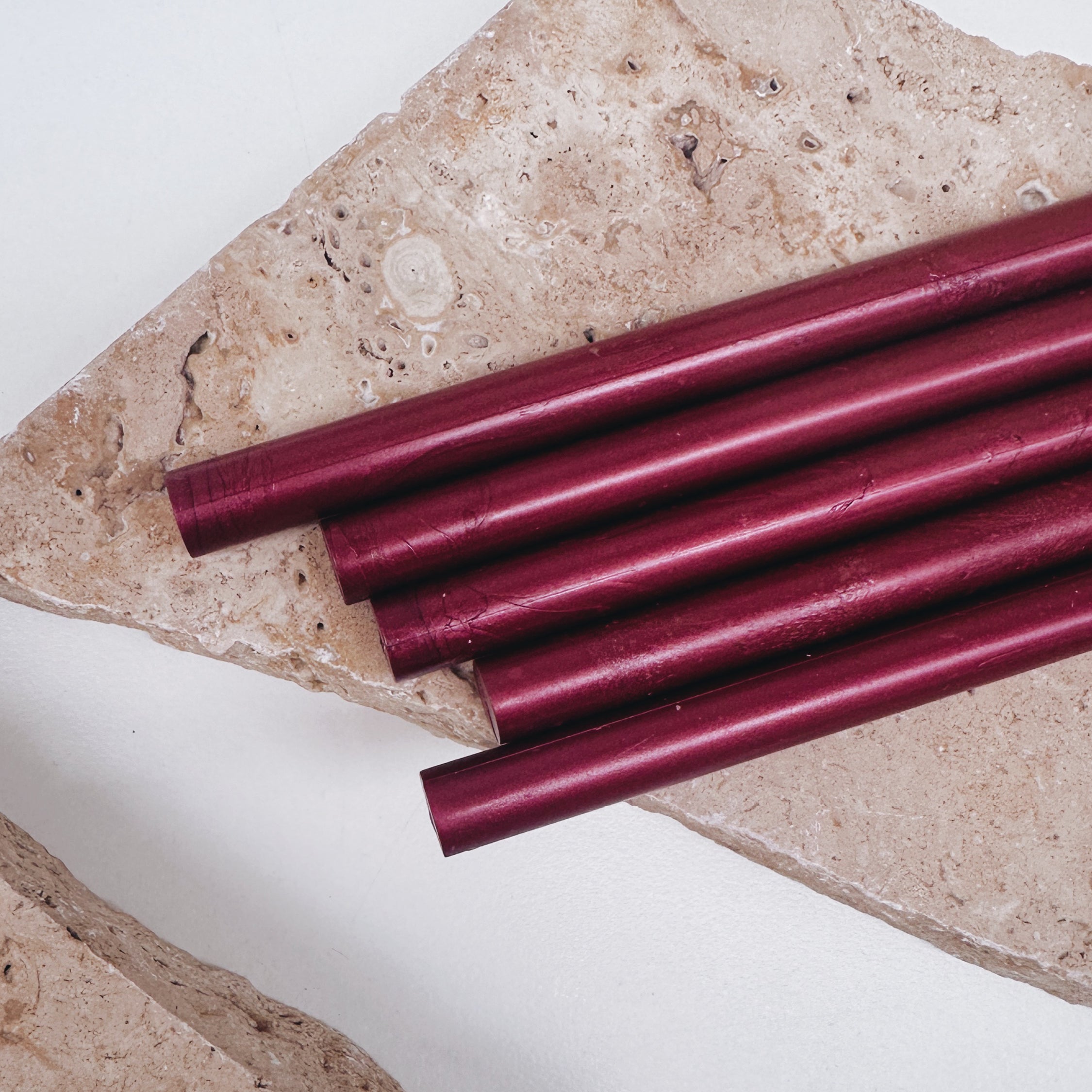Sealing Wax Sticks (SECONDS) - Pearl Red