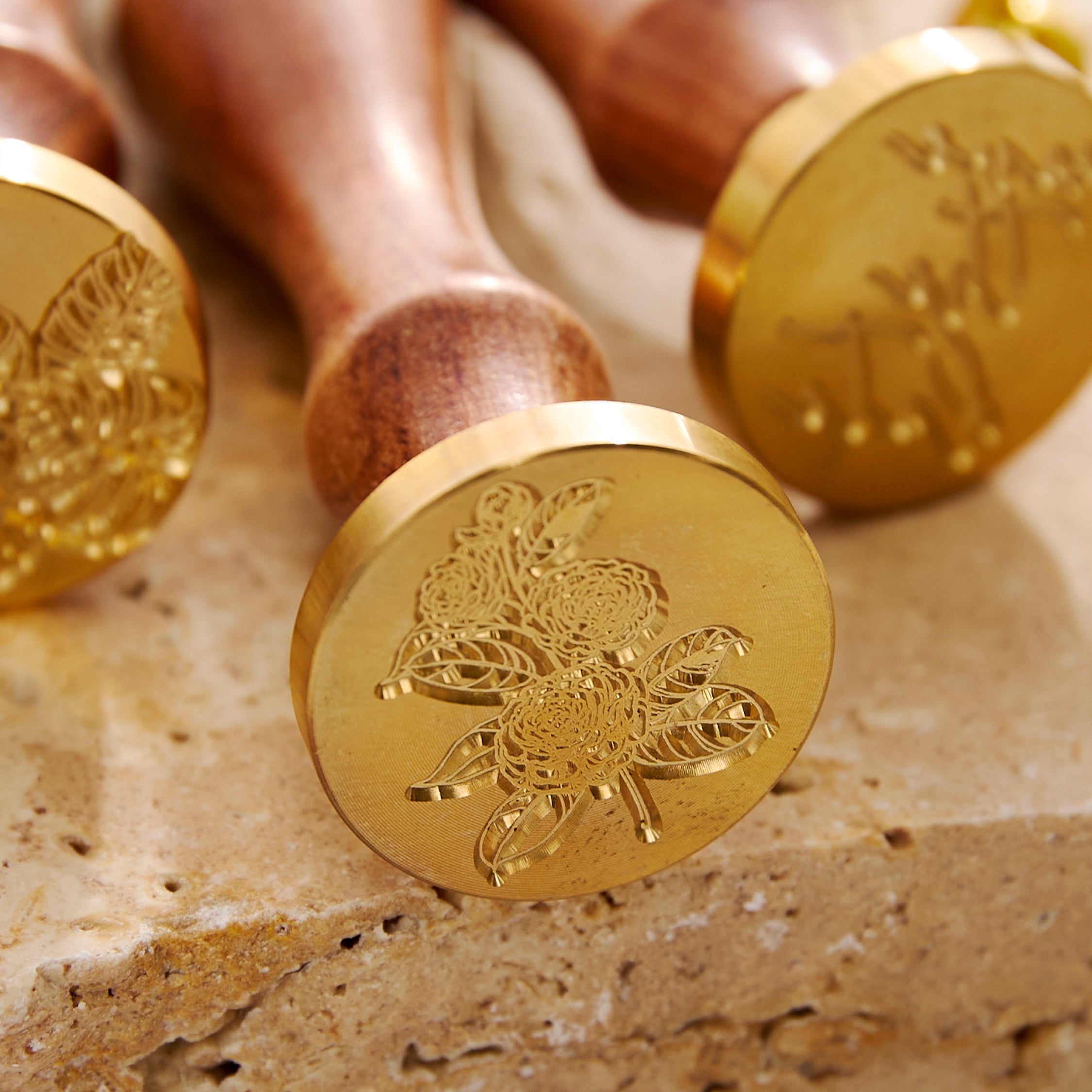 30mm Wax Seal Stamp - Roses
