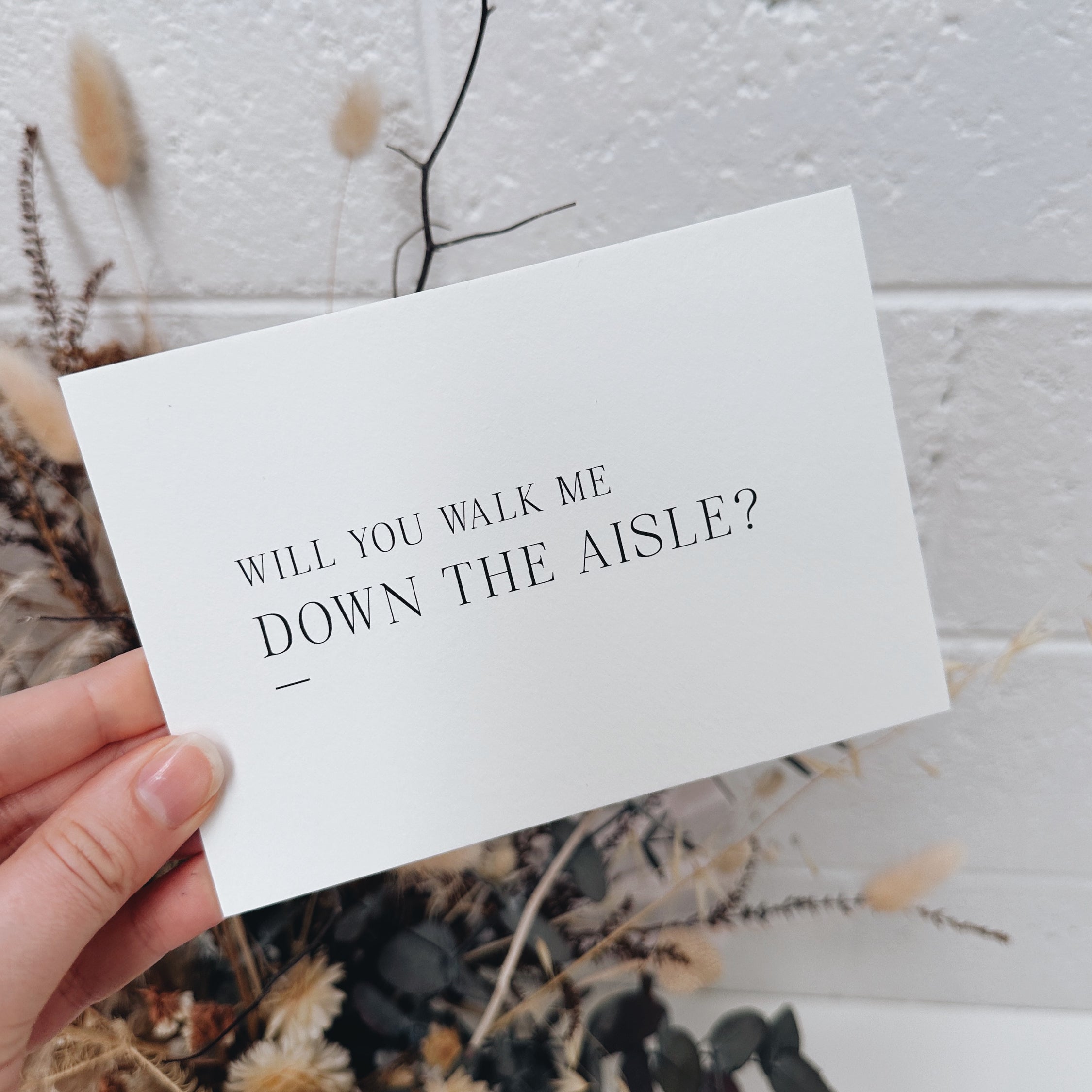 Grace Proposal Party Card - White *clearance*