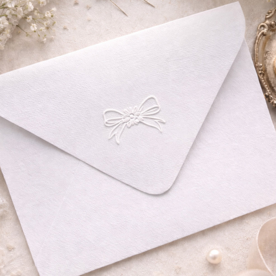 Embossing Stamp - Floral Bow