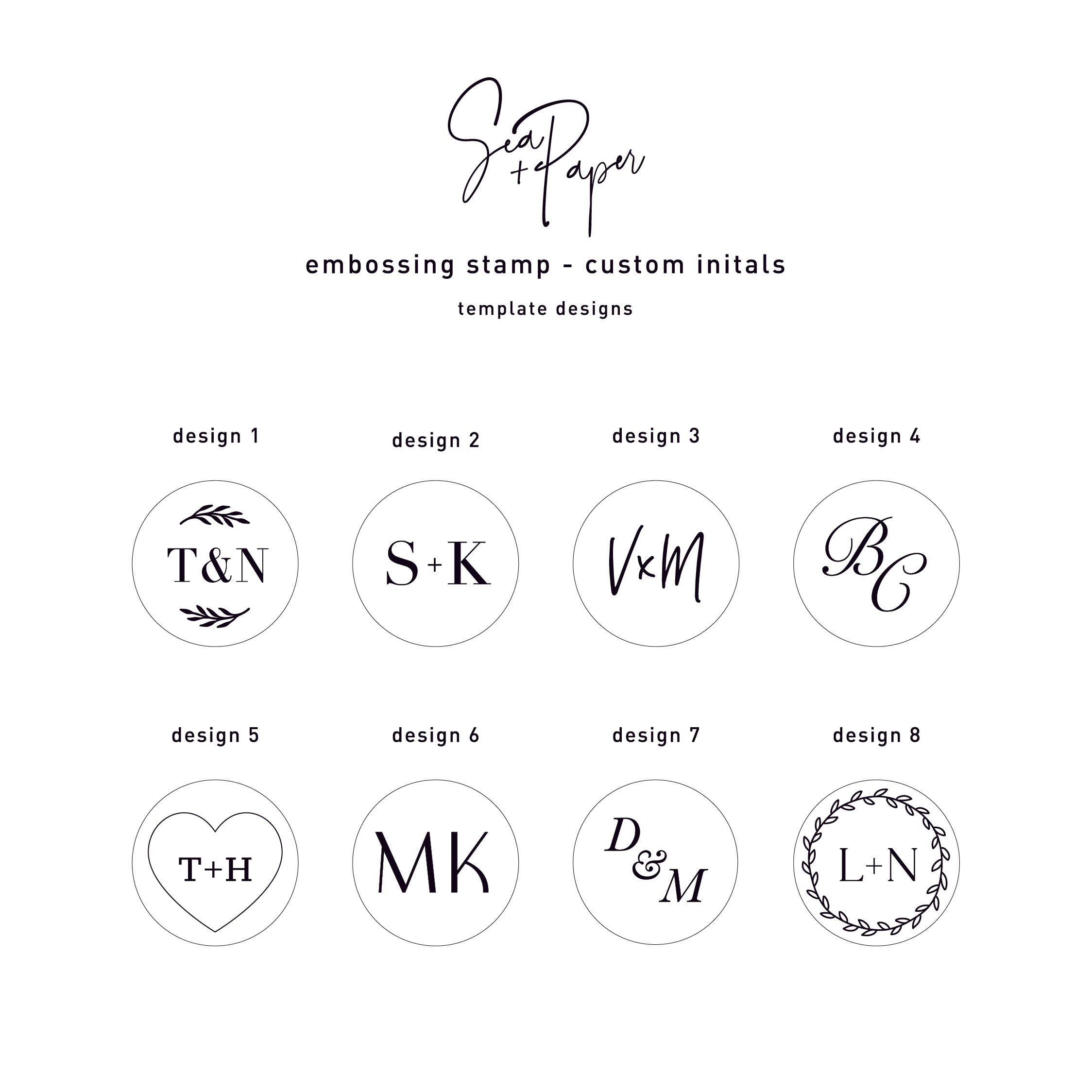 Custom Template Embossing Stamp