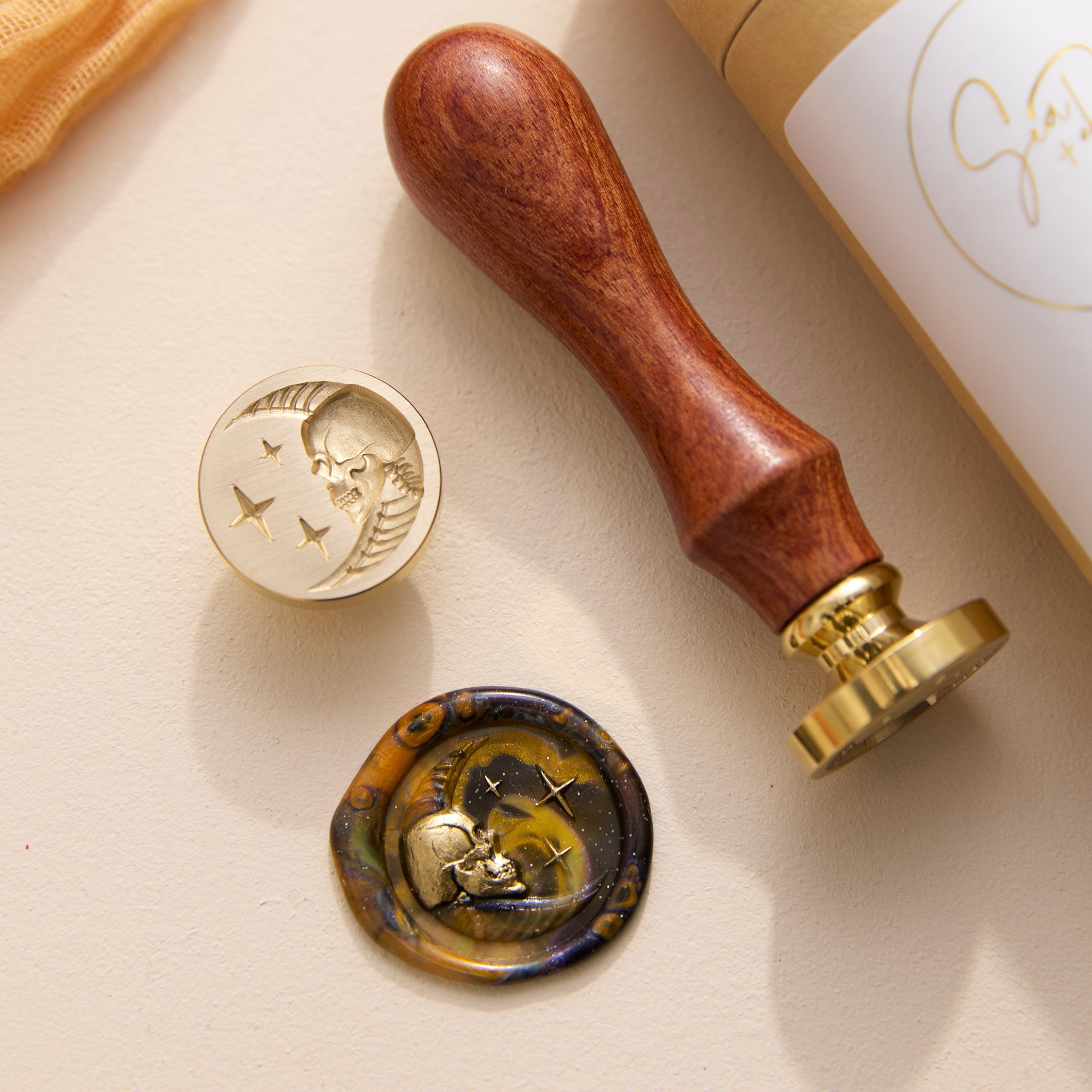 Wax Seal Stamp - 3D Skull & Moon (Limited Edition)