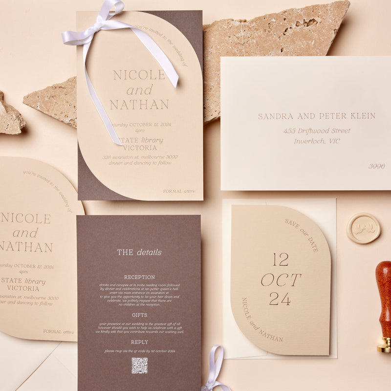 Kindred - Wedding Invitation & Envelope