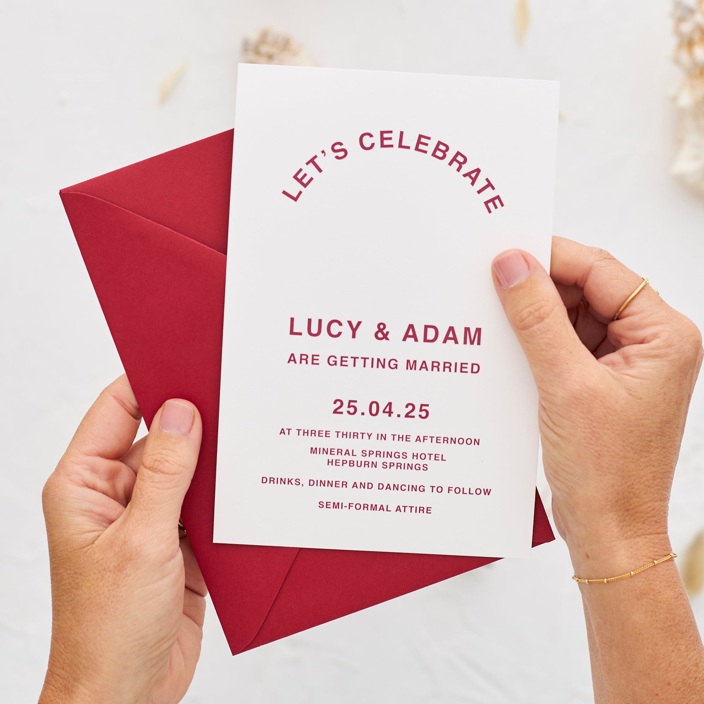 Love Club - Wedding Invitation & Envelope