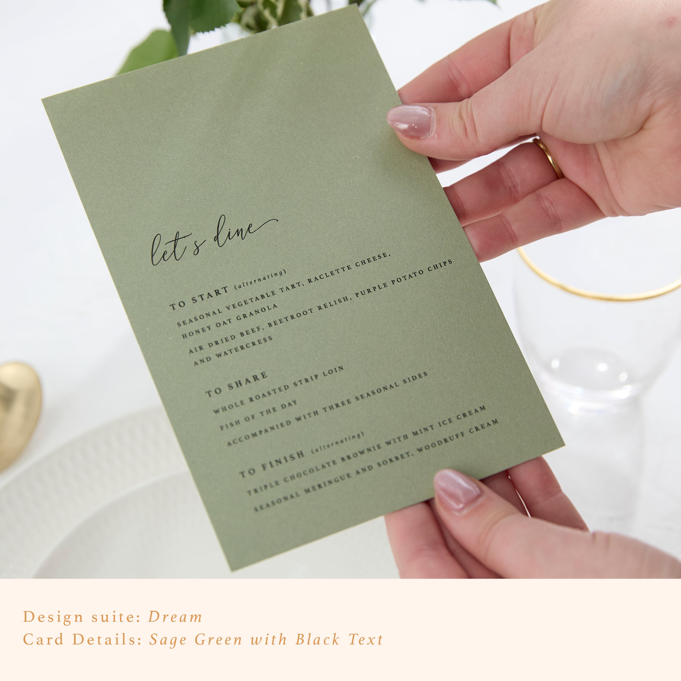 120x180mm Printed Menus