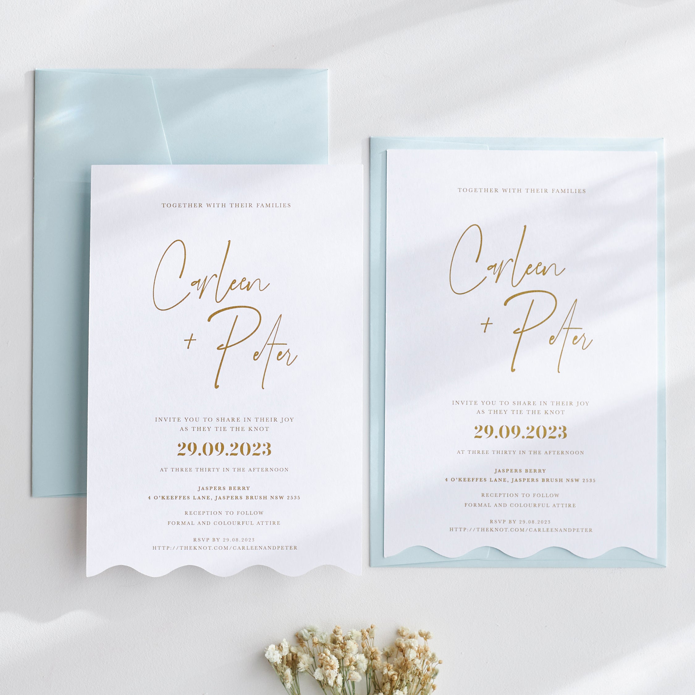 Passion - Wedding Invitation & Envelope