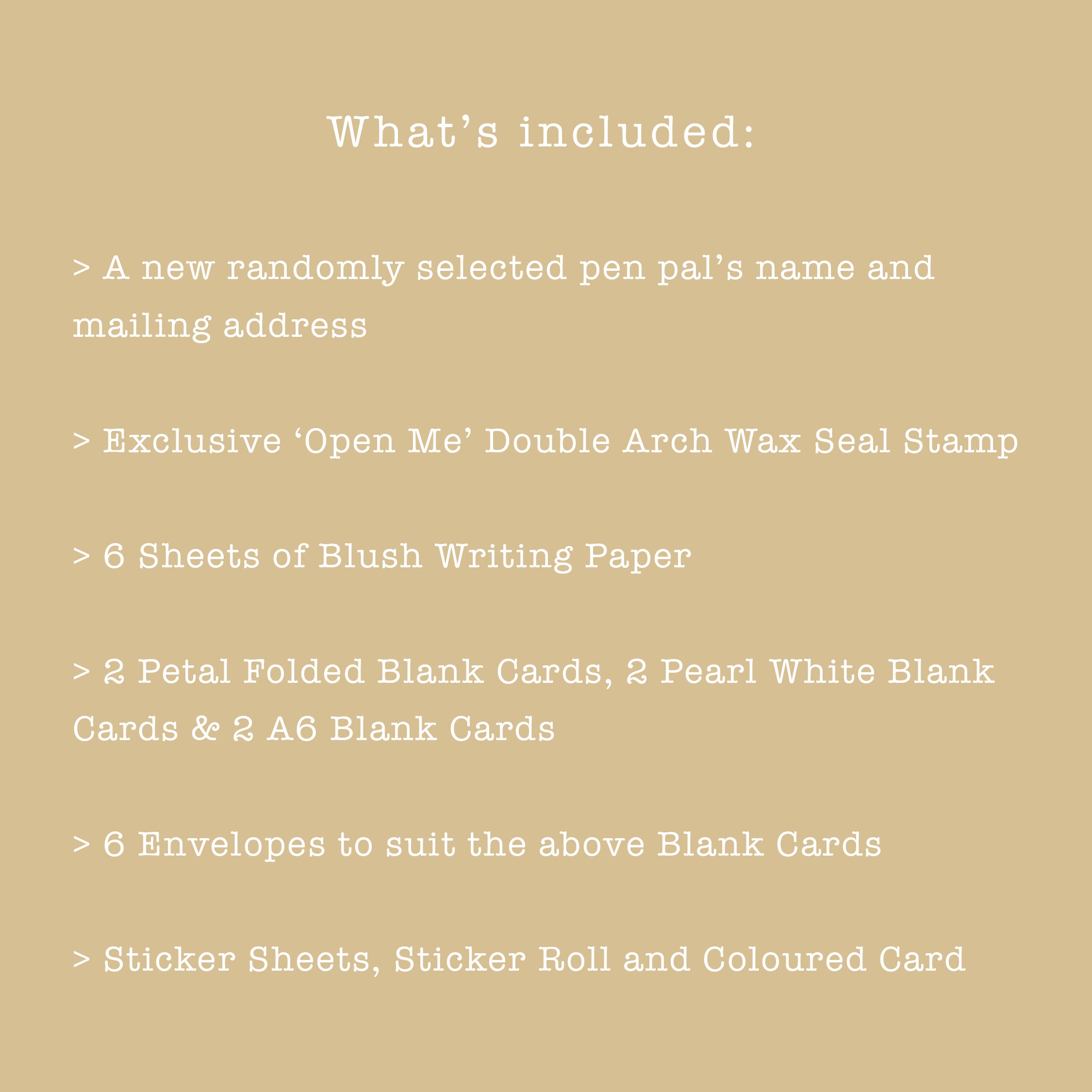 The Letter Club - January SUB BOX