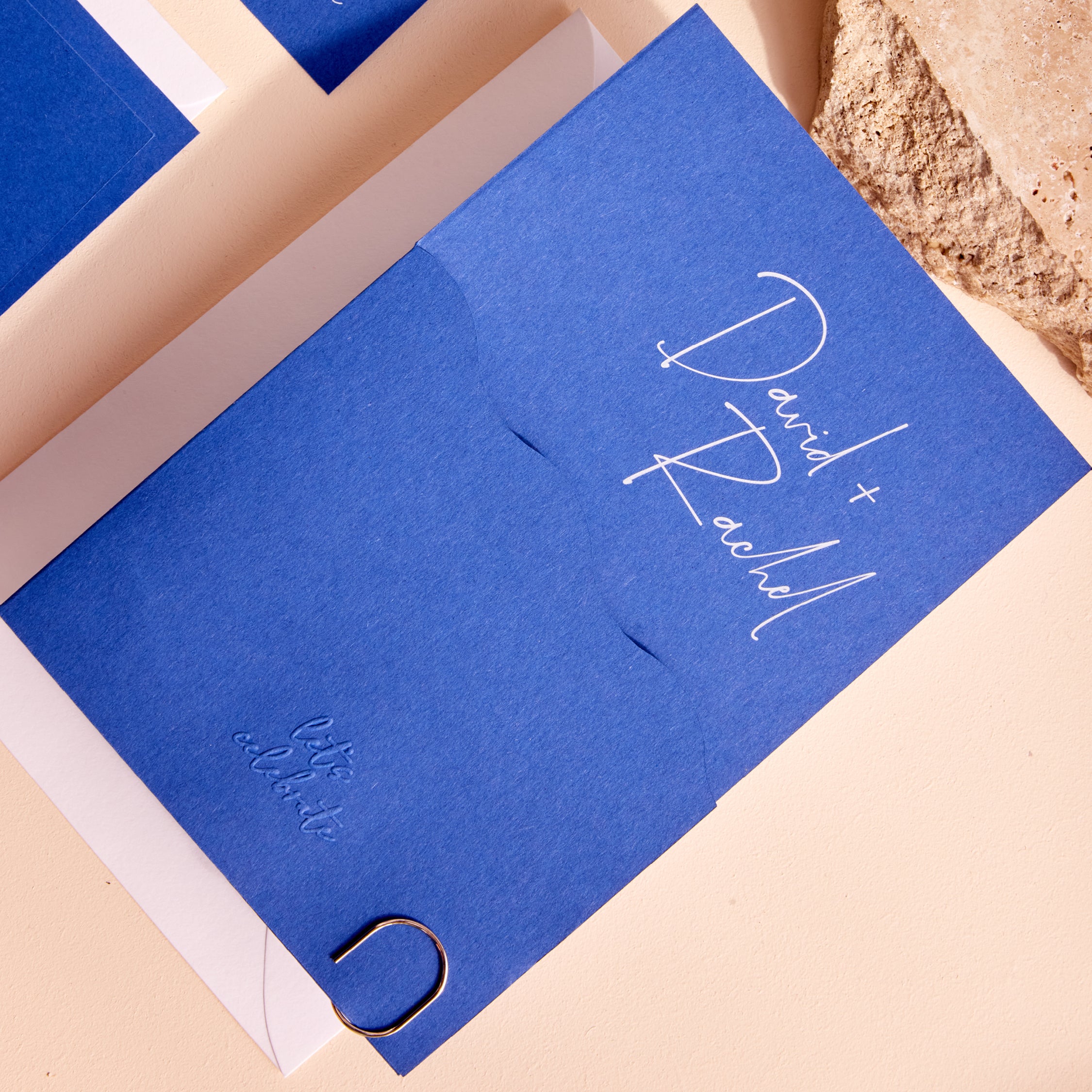 Tie The Knot - Wedding Invitation Folder & Envelope