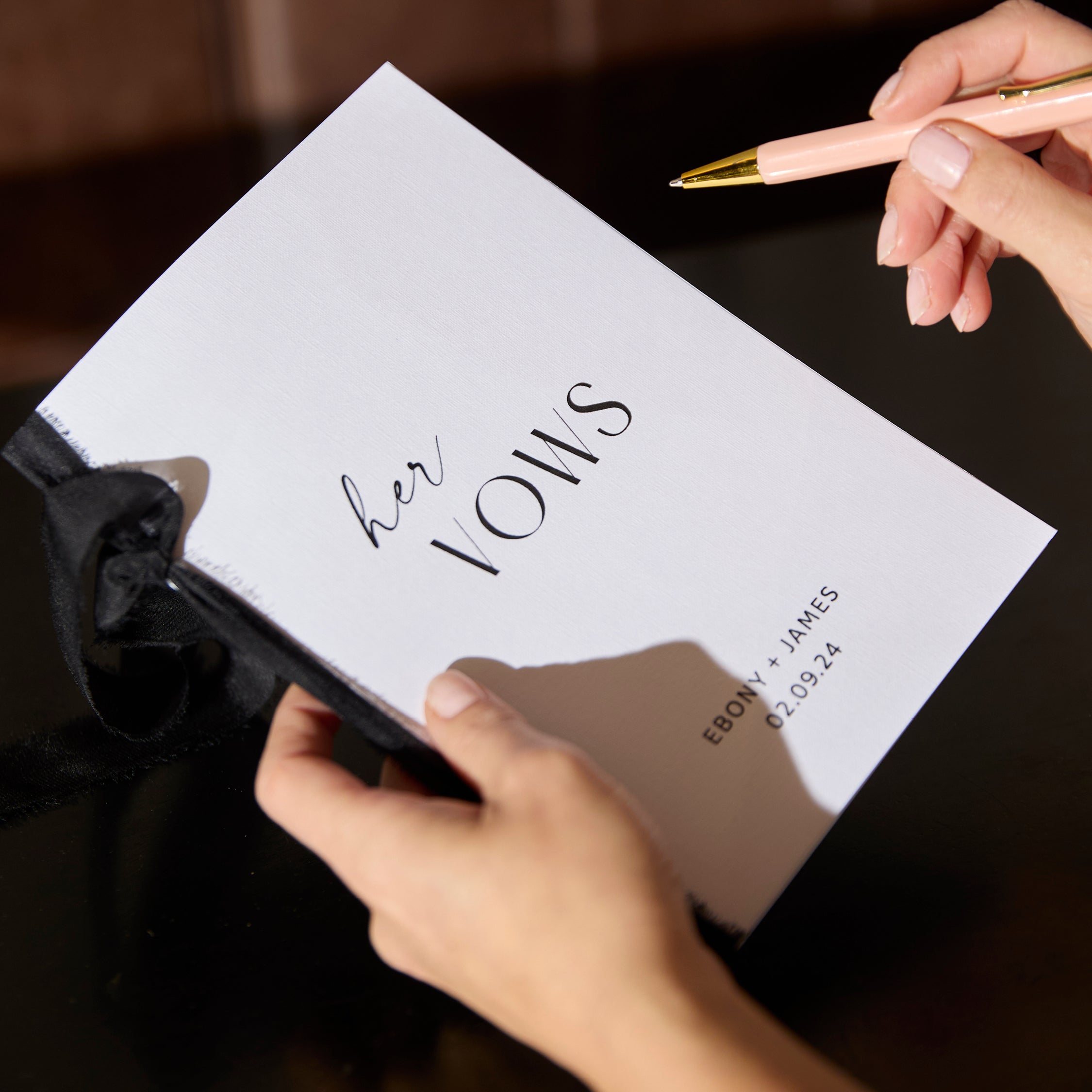 Set of Two Vow Books - White