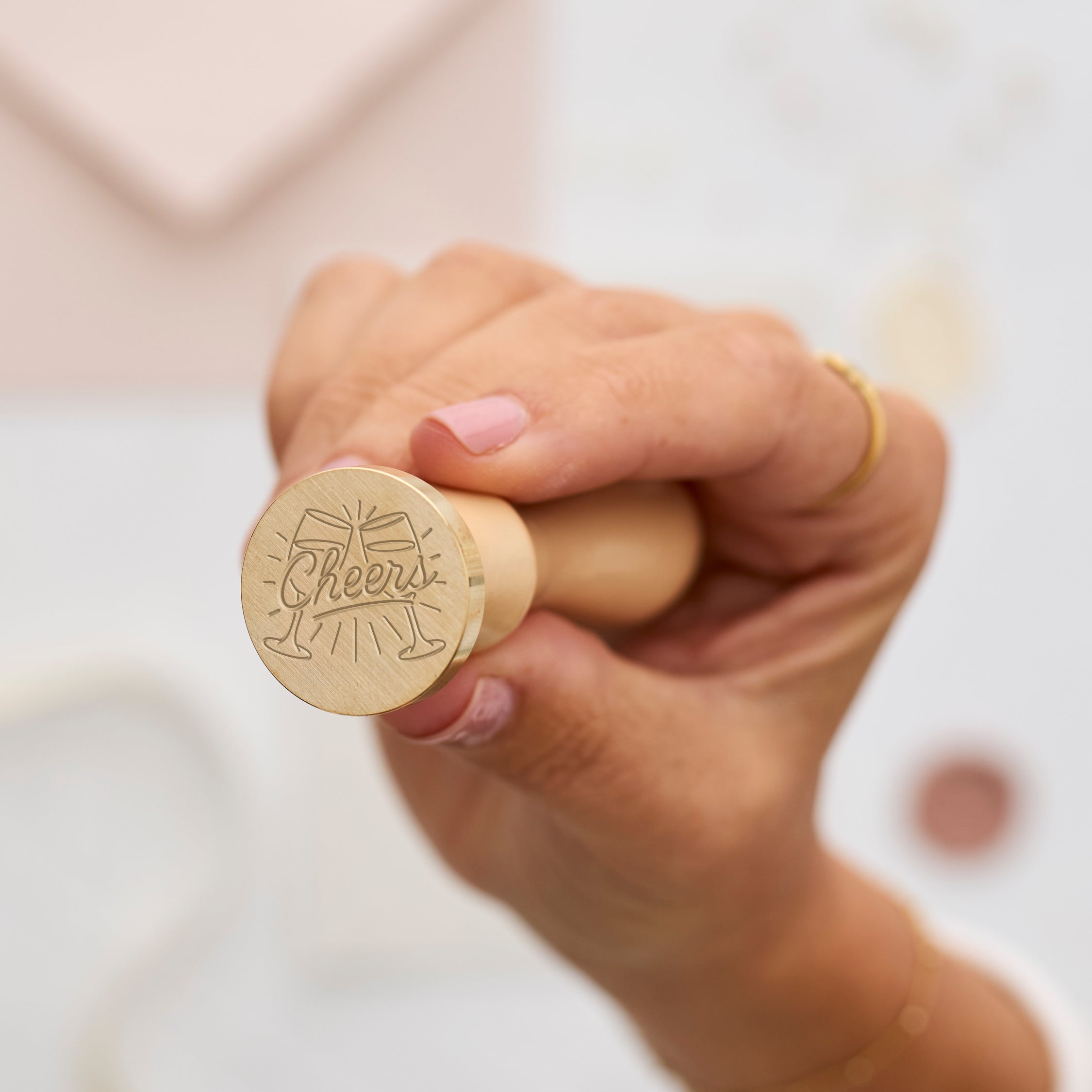 Wax Seal Stamp - Cheers Glasses