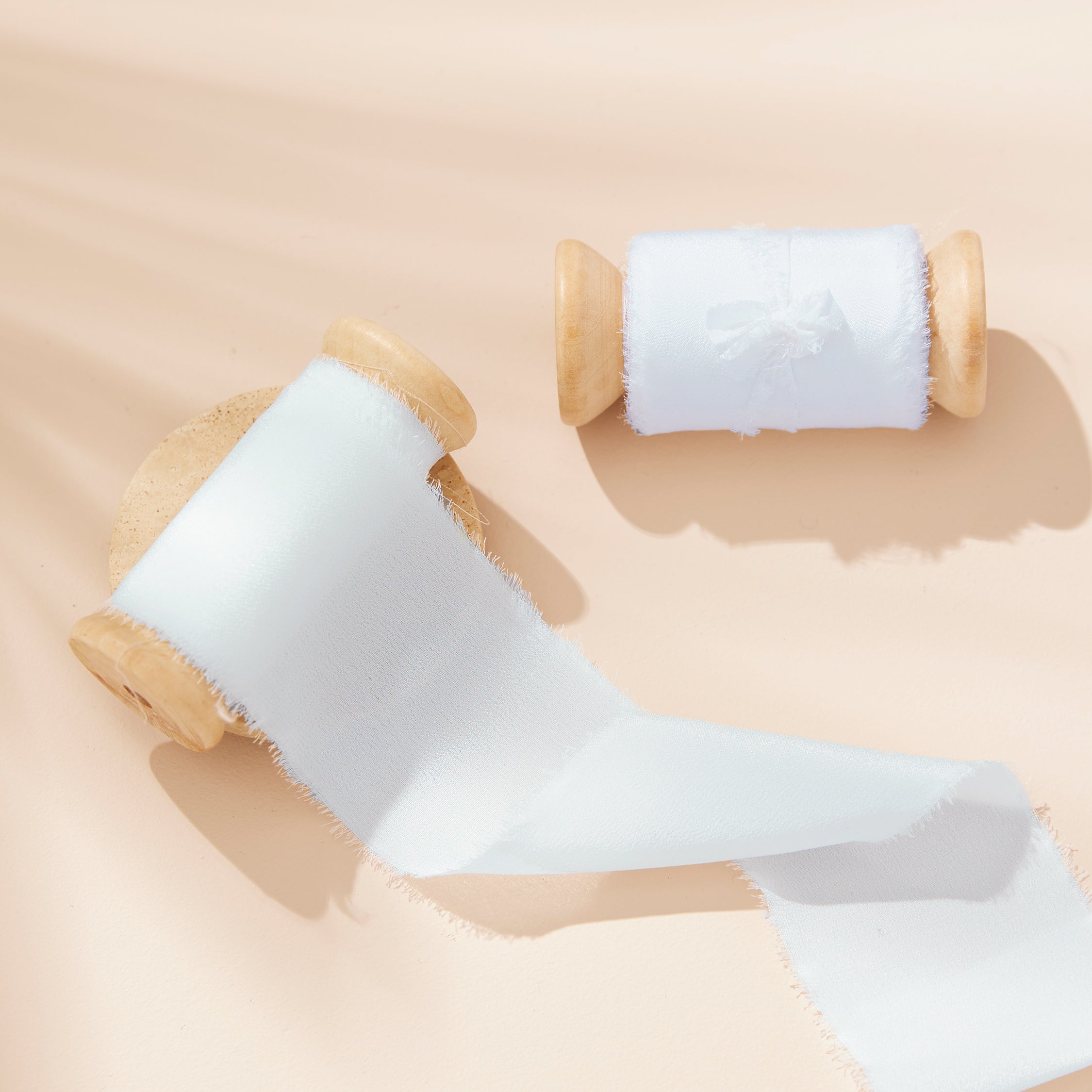 Silk Ribbon Roll - Soft Blue (50mm width)