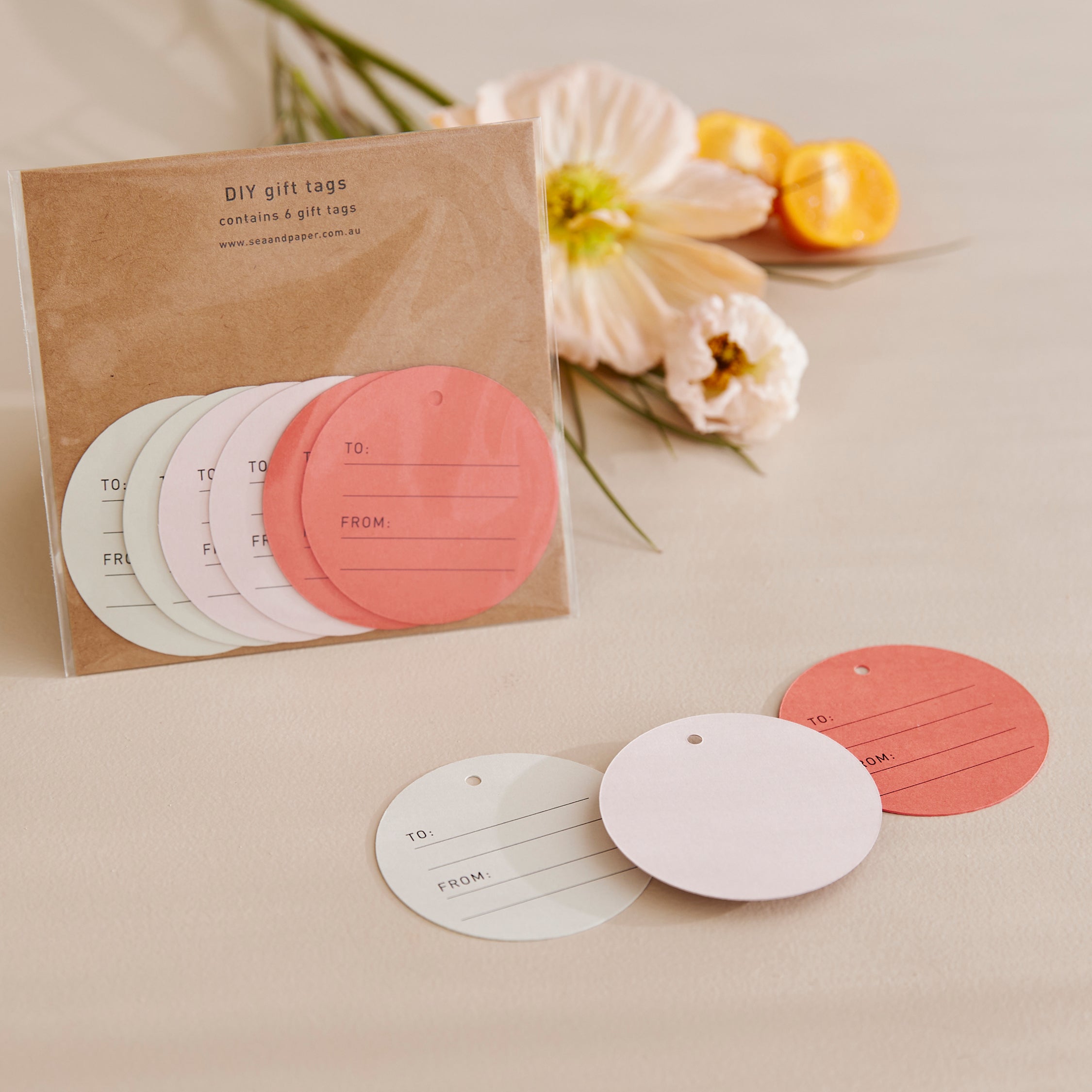 DIY Gift Tags - Circle - 6 pk