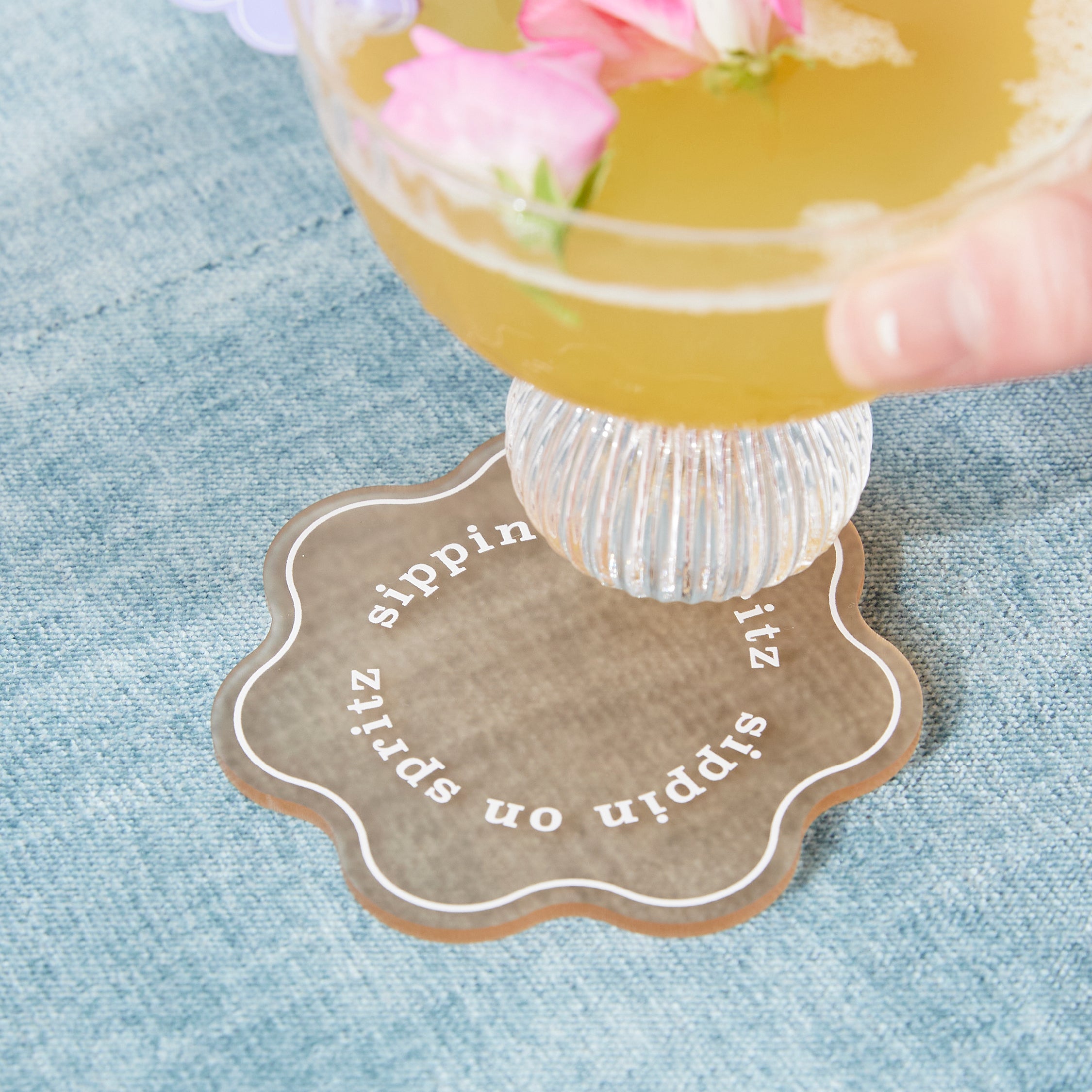 Acrylic Place Cards - Floret Shape