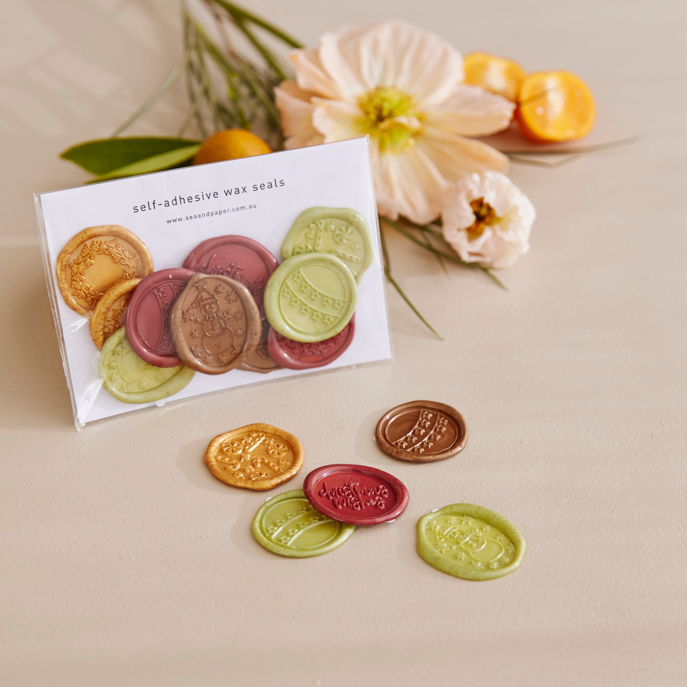 SelfAdhesive Wax Seals Classic Mix Sea and Paper Creative Studio