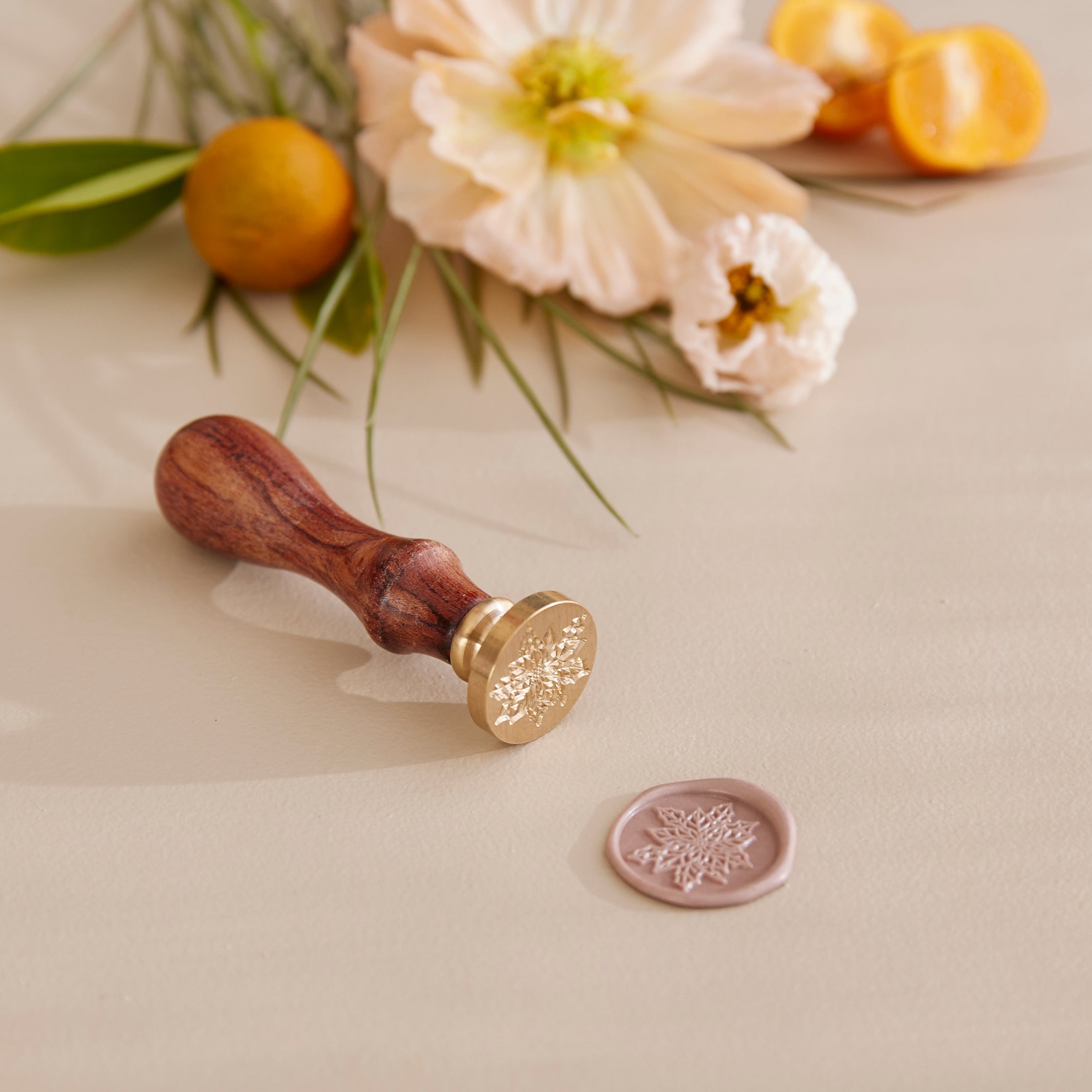 Wax Seal Stamp - Poinsettia