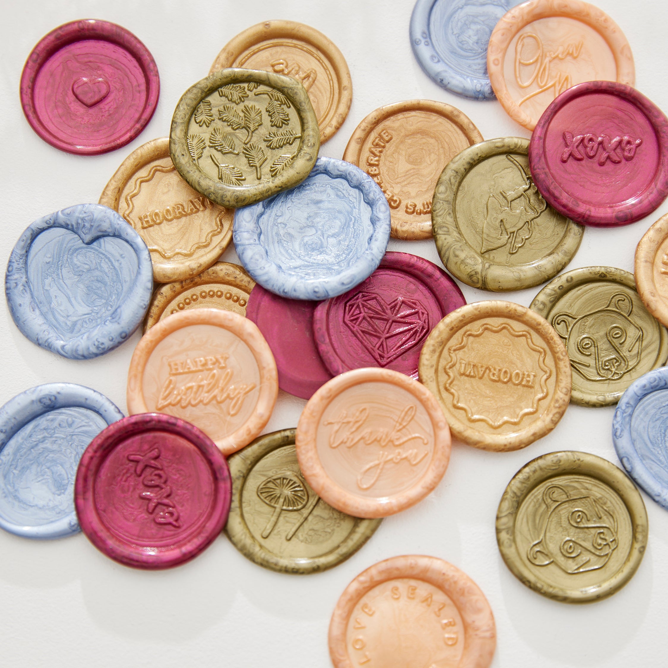 Self-Adhesive Wax Seals - 100 pk