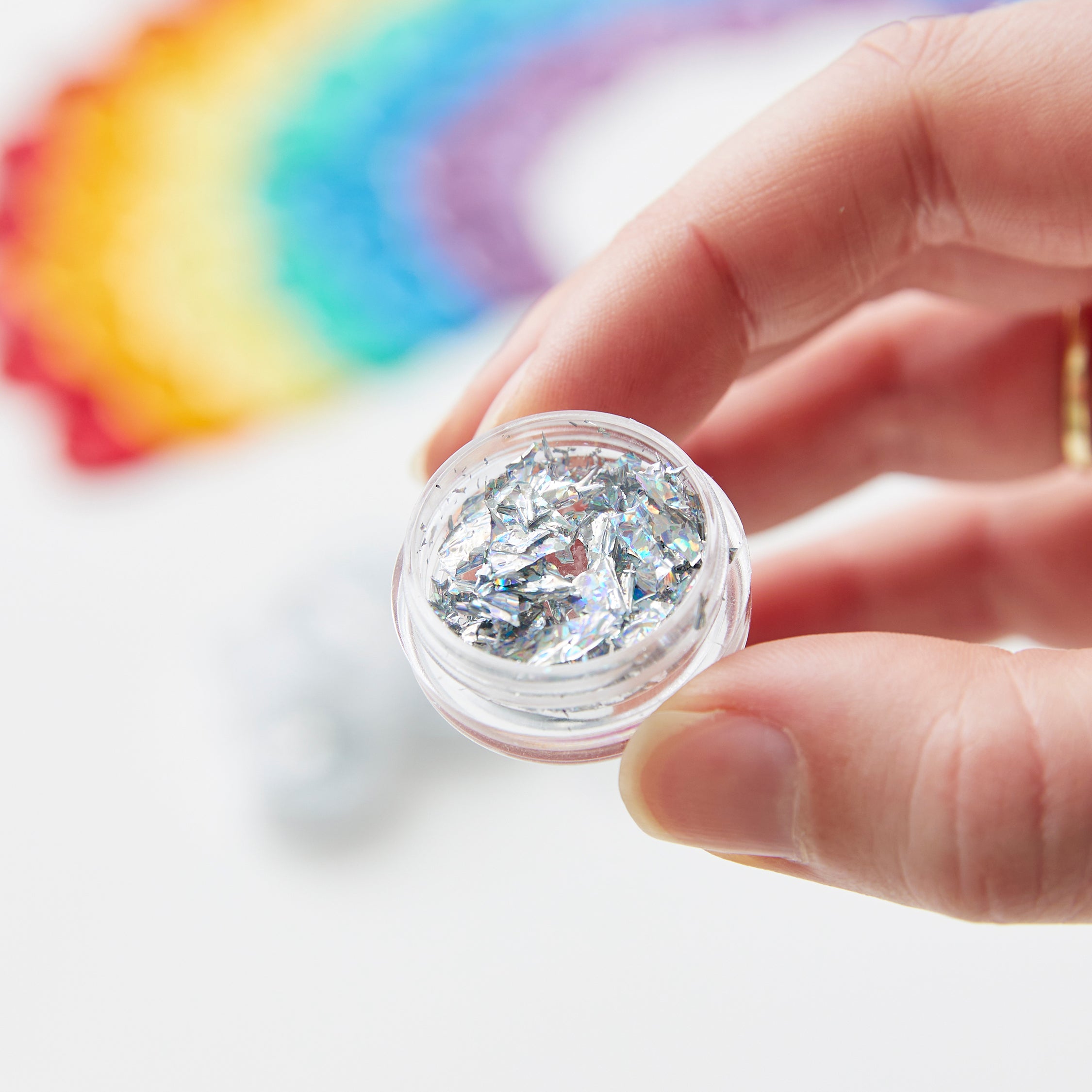 Foil Leaf Jar - Holographic