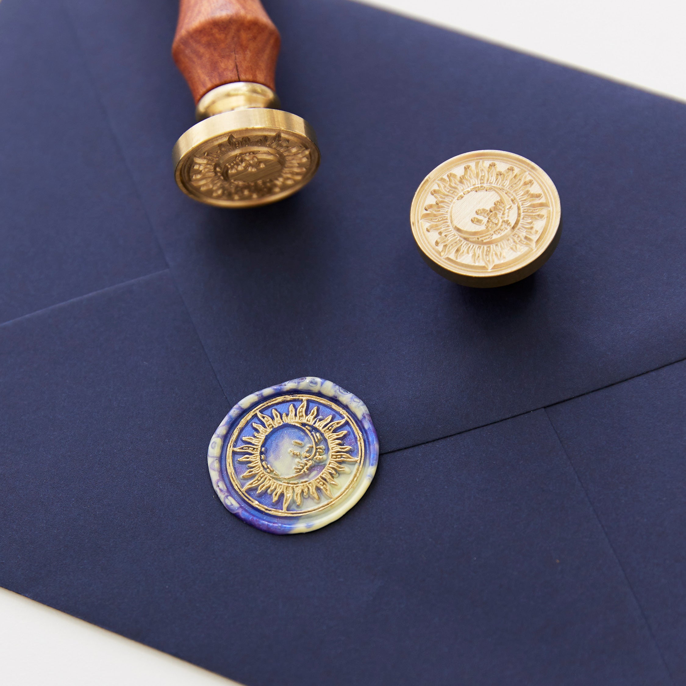 Wax Seal Stamp - Moon & Sun