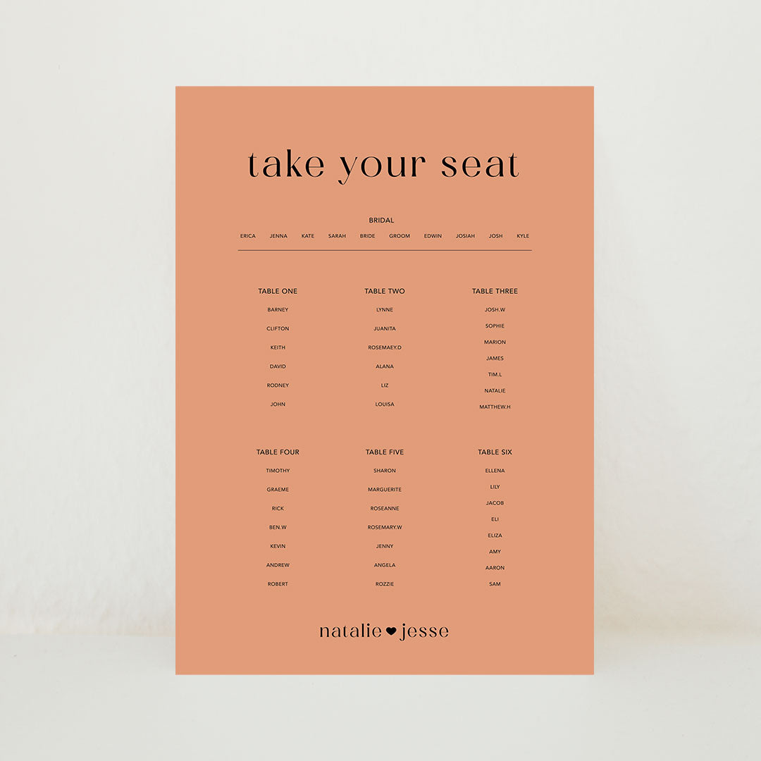 Hitched - Seating Chart