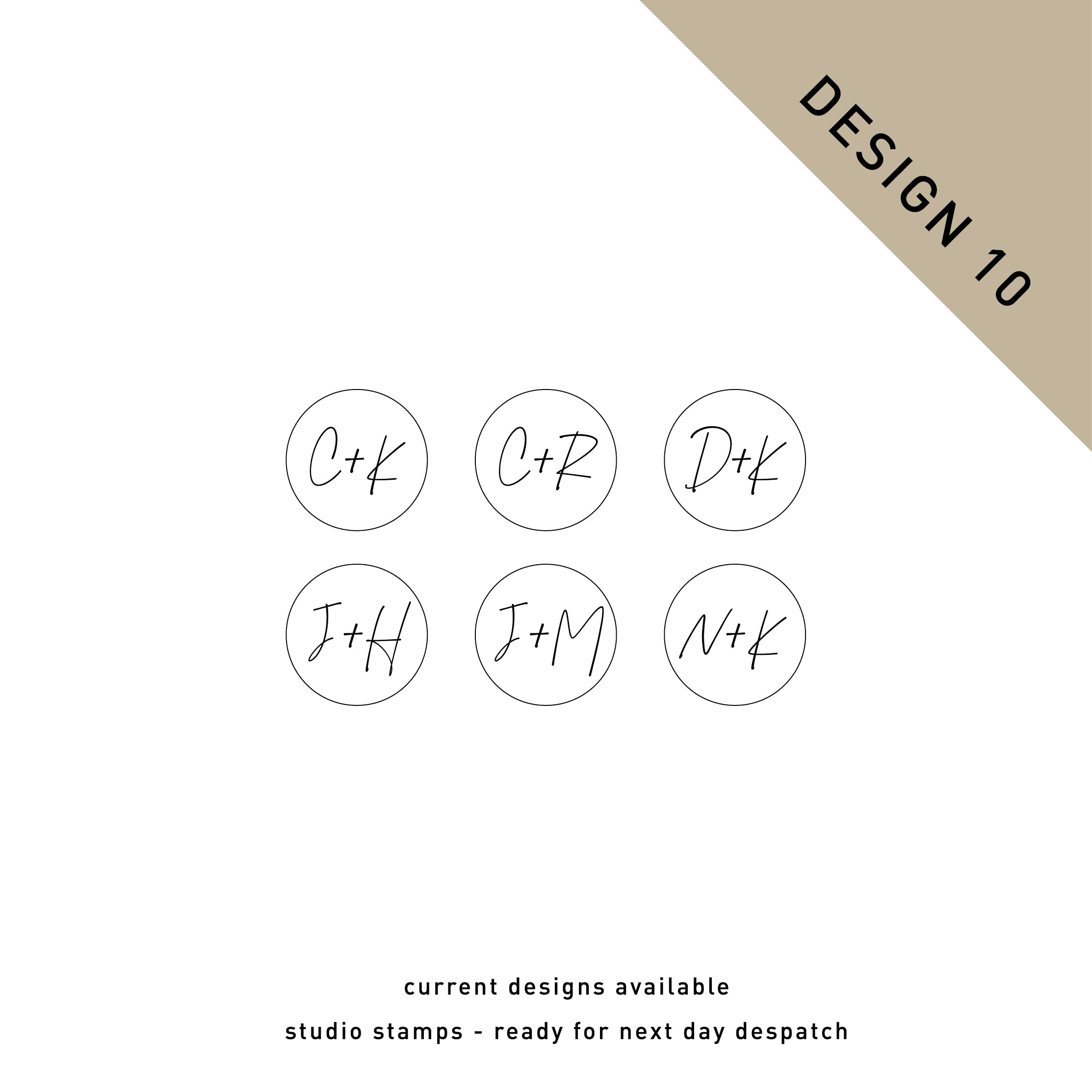 Studio Stock Custom Wax Seal Stamp  - Design 10