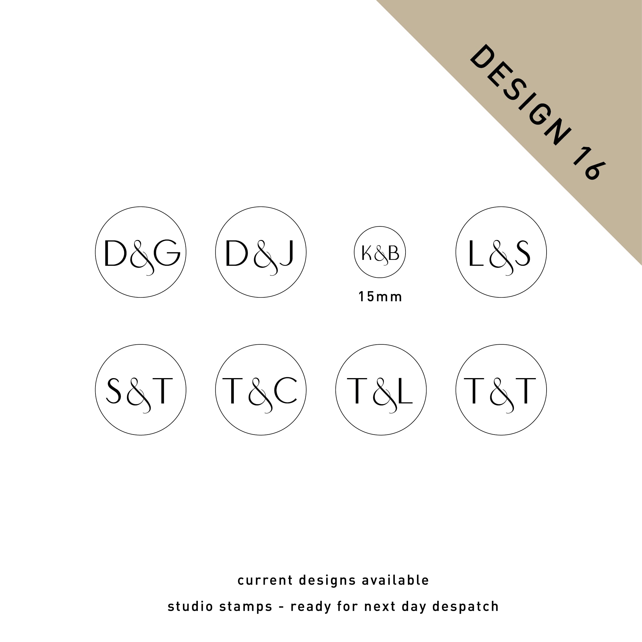 Studio Stock Custom Wax Seal Stamp  - Design 16