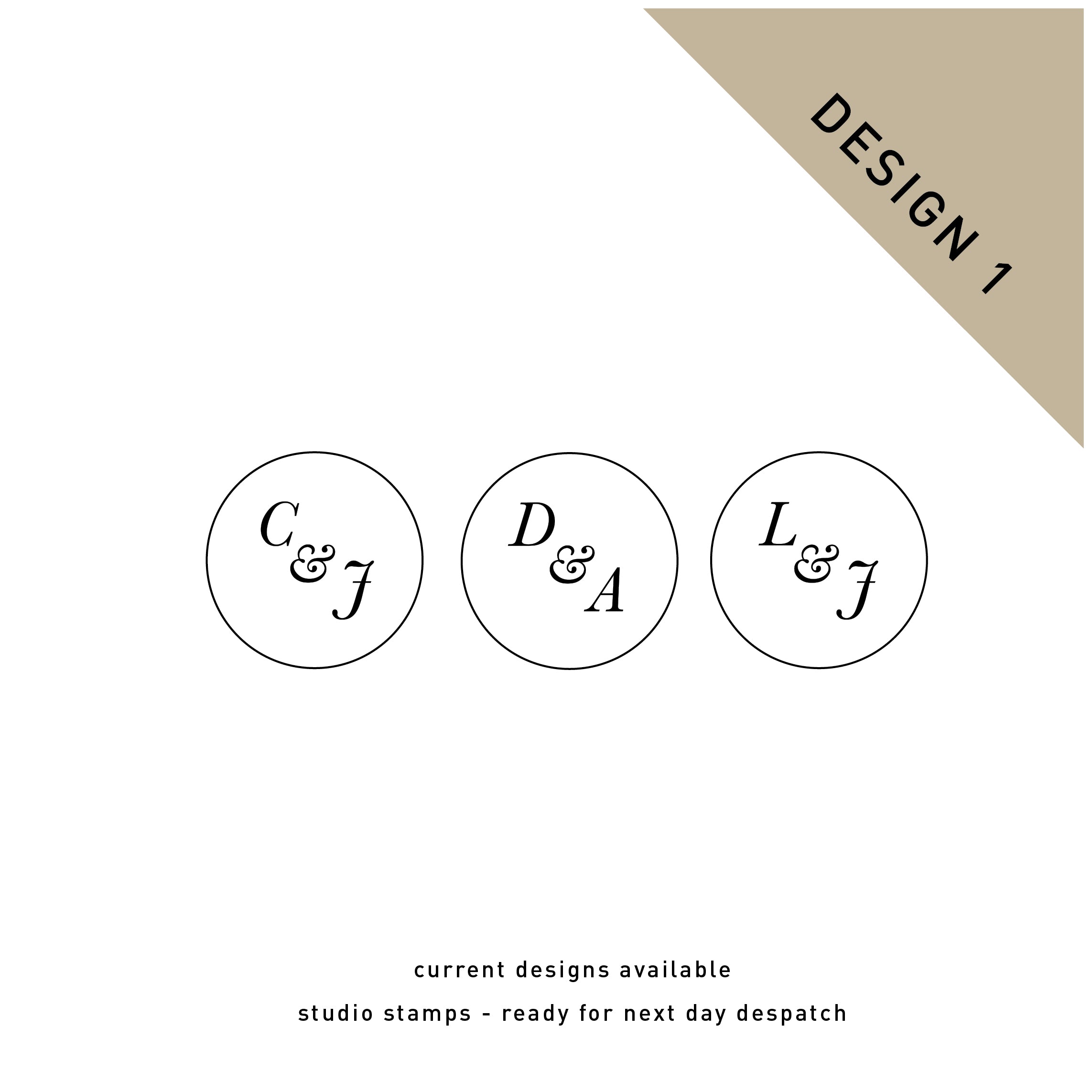 Studio Stock Custom Wax Seal Stamp - Design 1