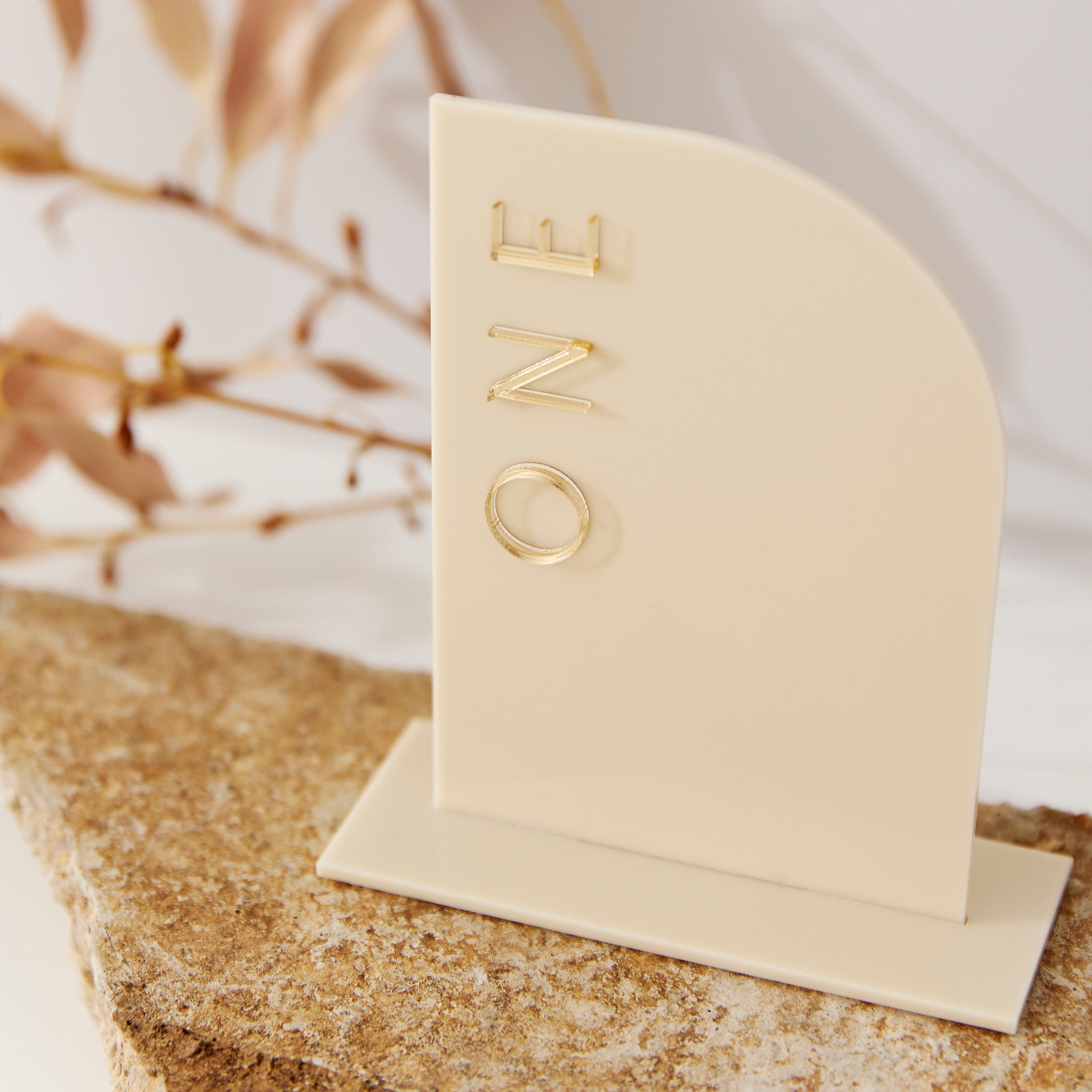 A6 Acrylic Table Numbers - 3D Letters