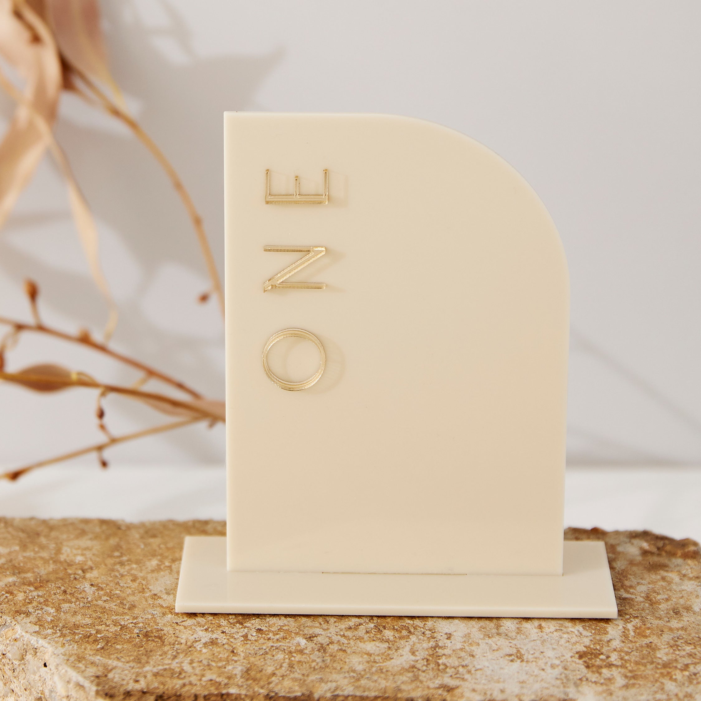 A6 Acrylic Table Numbers - 3D Letters