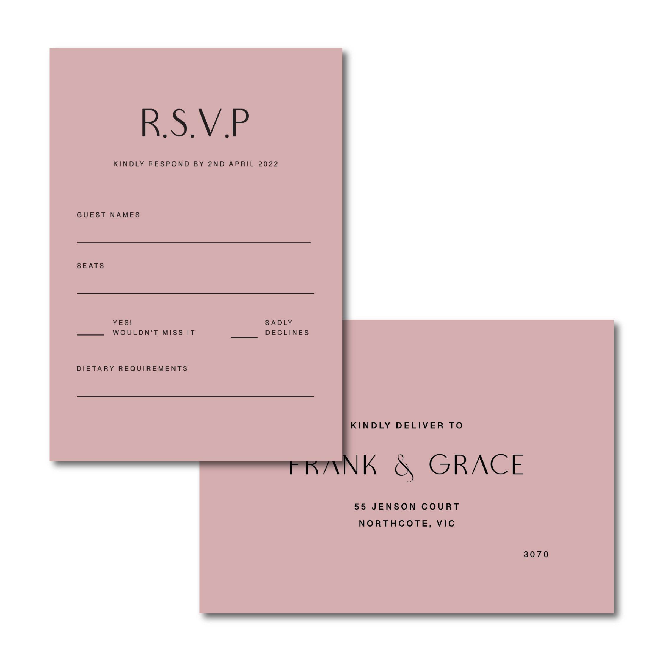 Glow - RSVP Card