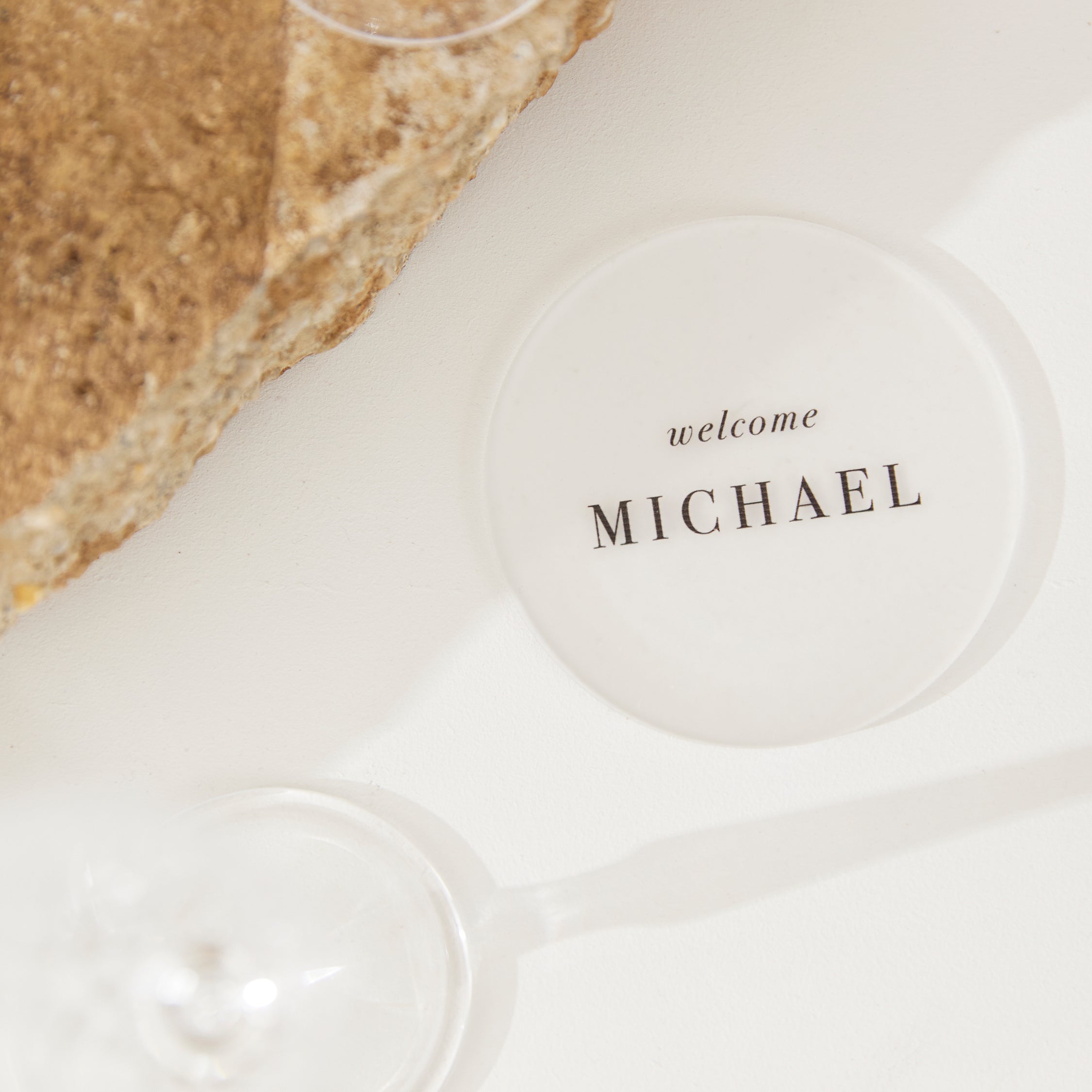 Acrylic Place Cards - Circle Place Cards