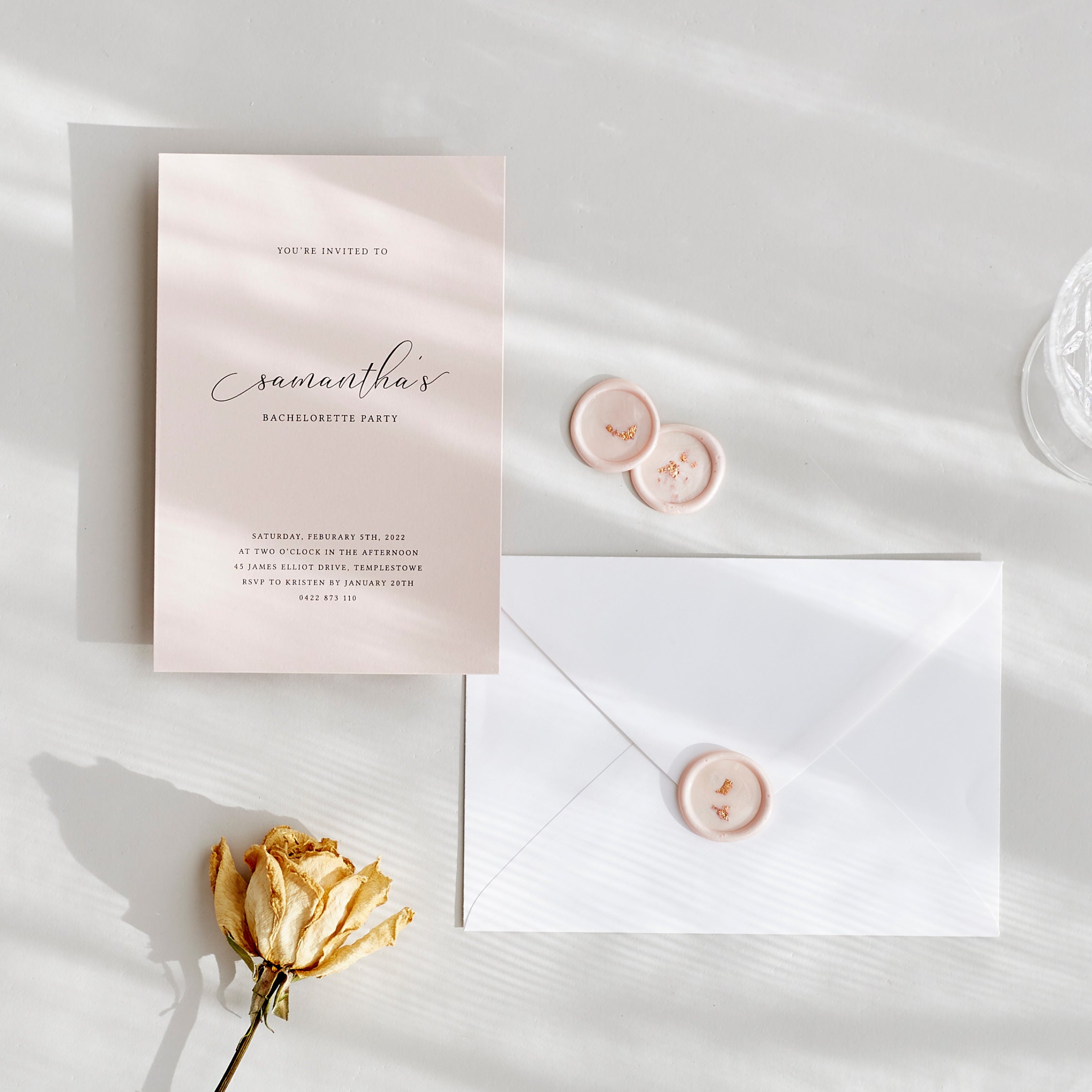 Luna | Bachelorette, Hens Party Invitation