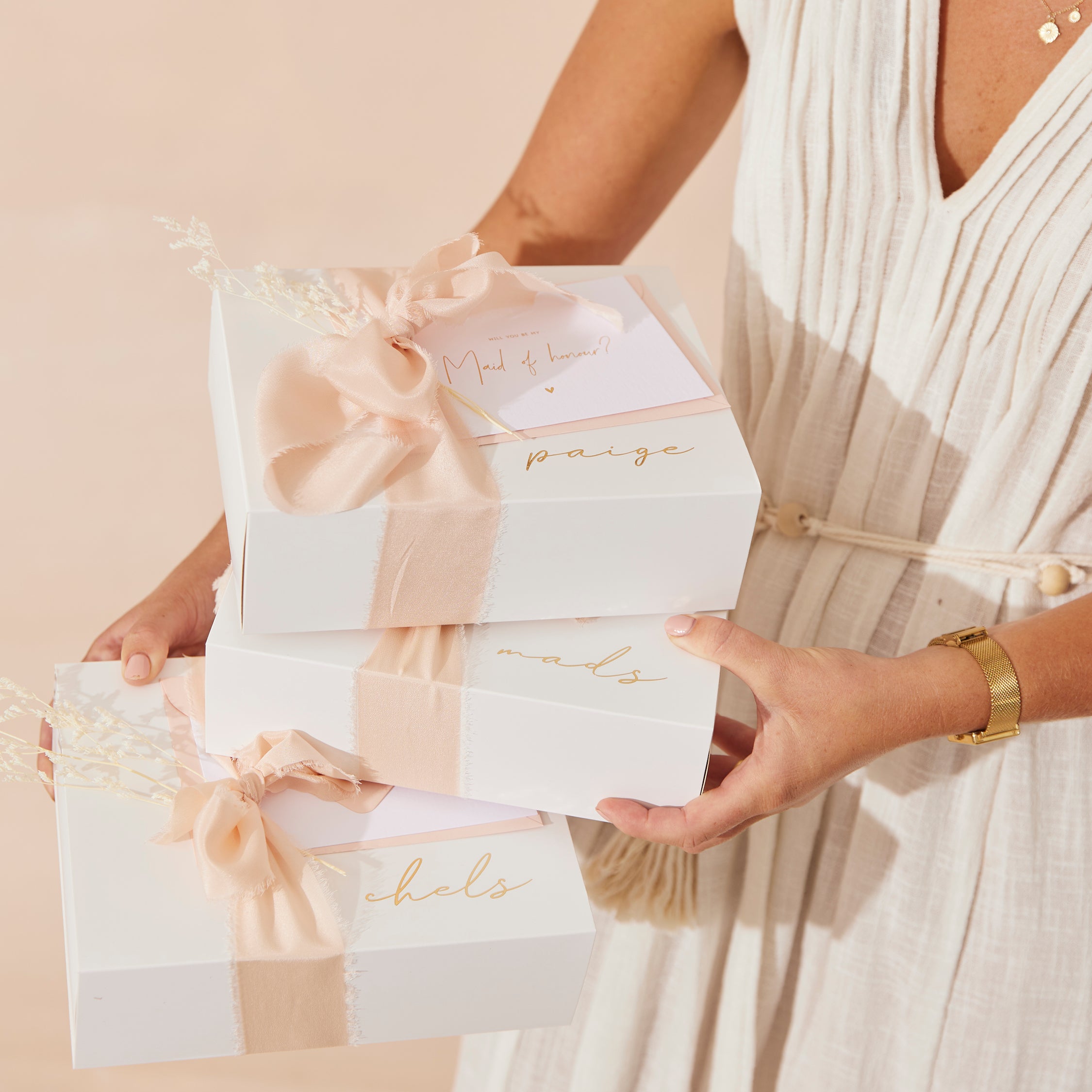 DIY Bridal Party Proposal Box - Floral