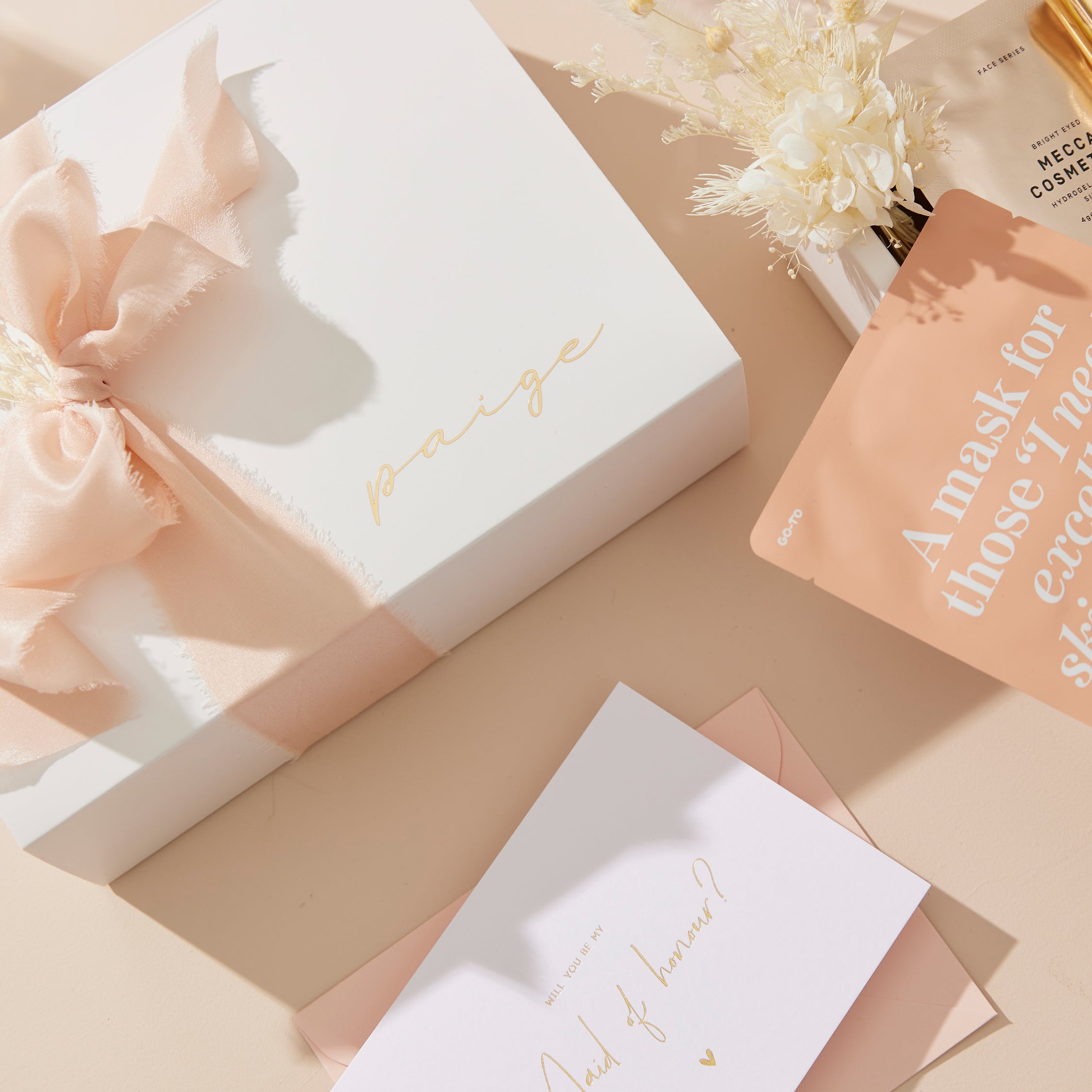 DIY Bridal Party Proposal Box - Floral