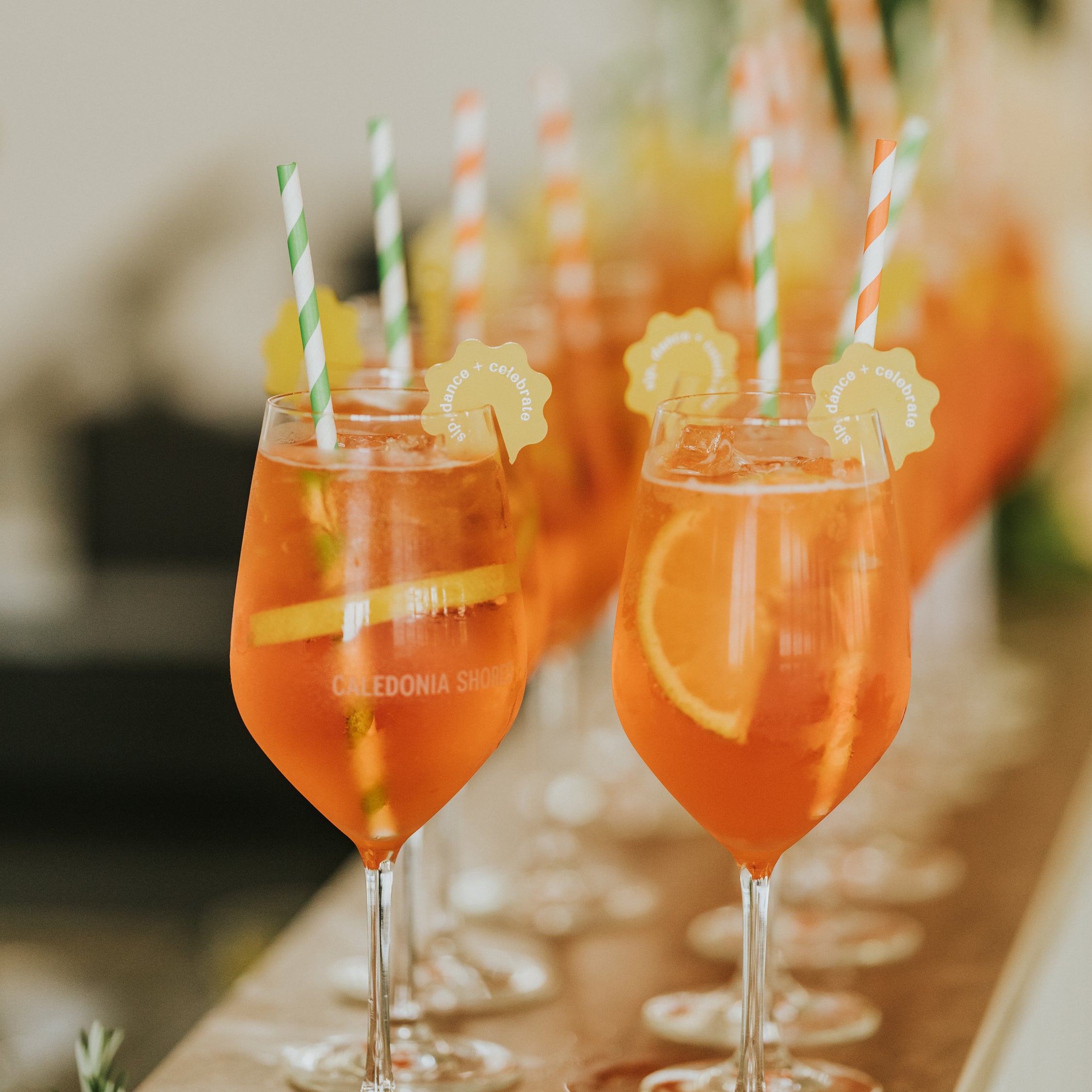 Acrylic Drink Tags - Floret