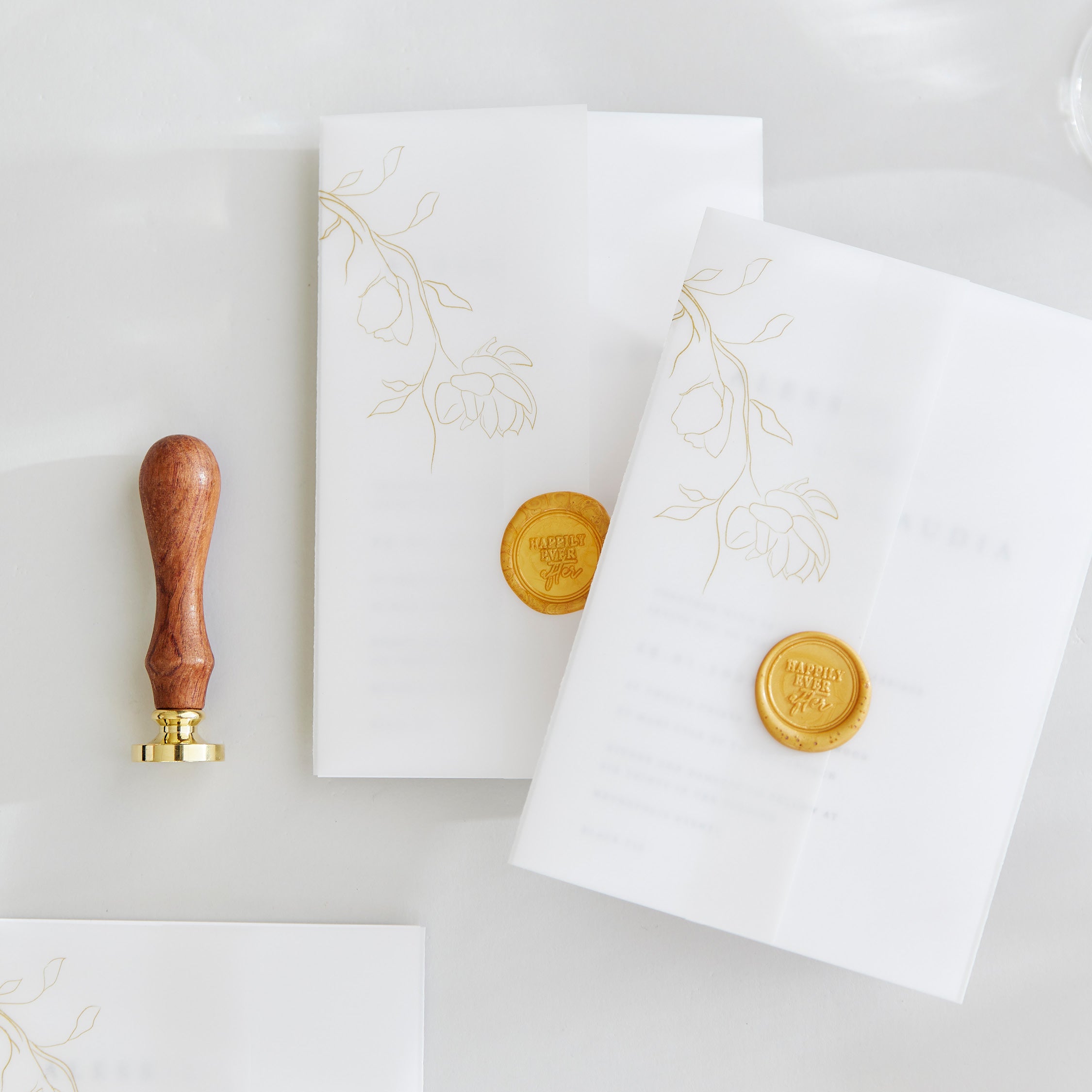 Vellum Invitation Wraps