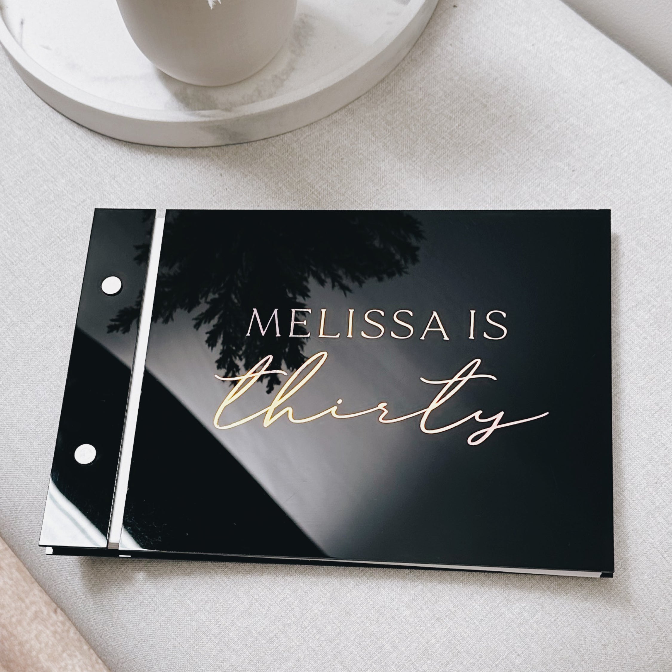 Acrylic Guestbook - Gloss Black *clearance*