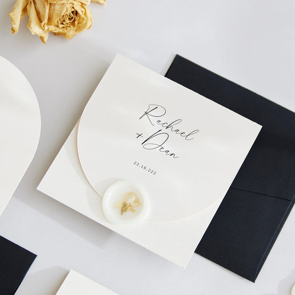 Forever Love - Wedding Invitation Folder & Envelope