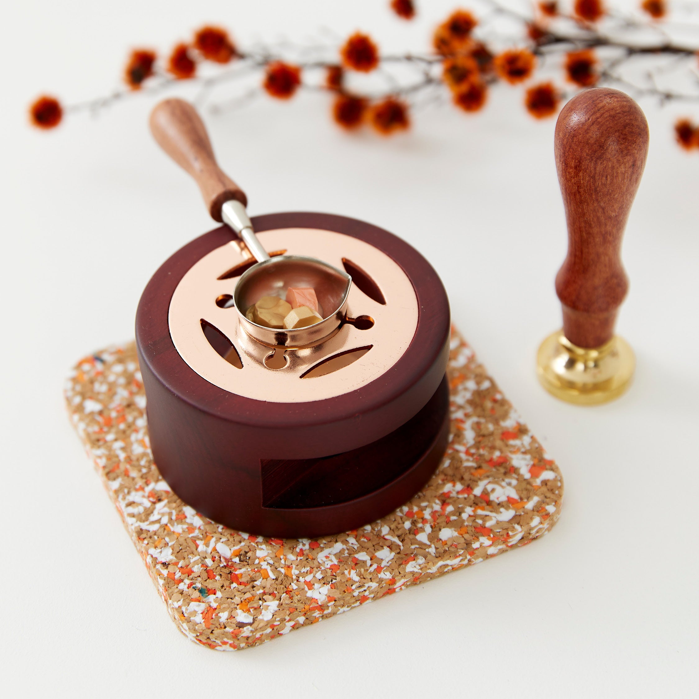 Wax Melt Burner - Rose Gold Ventilated
