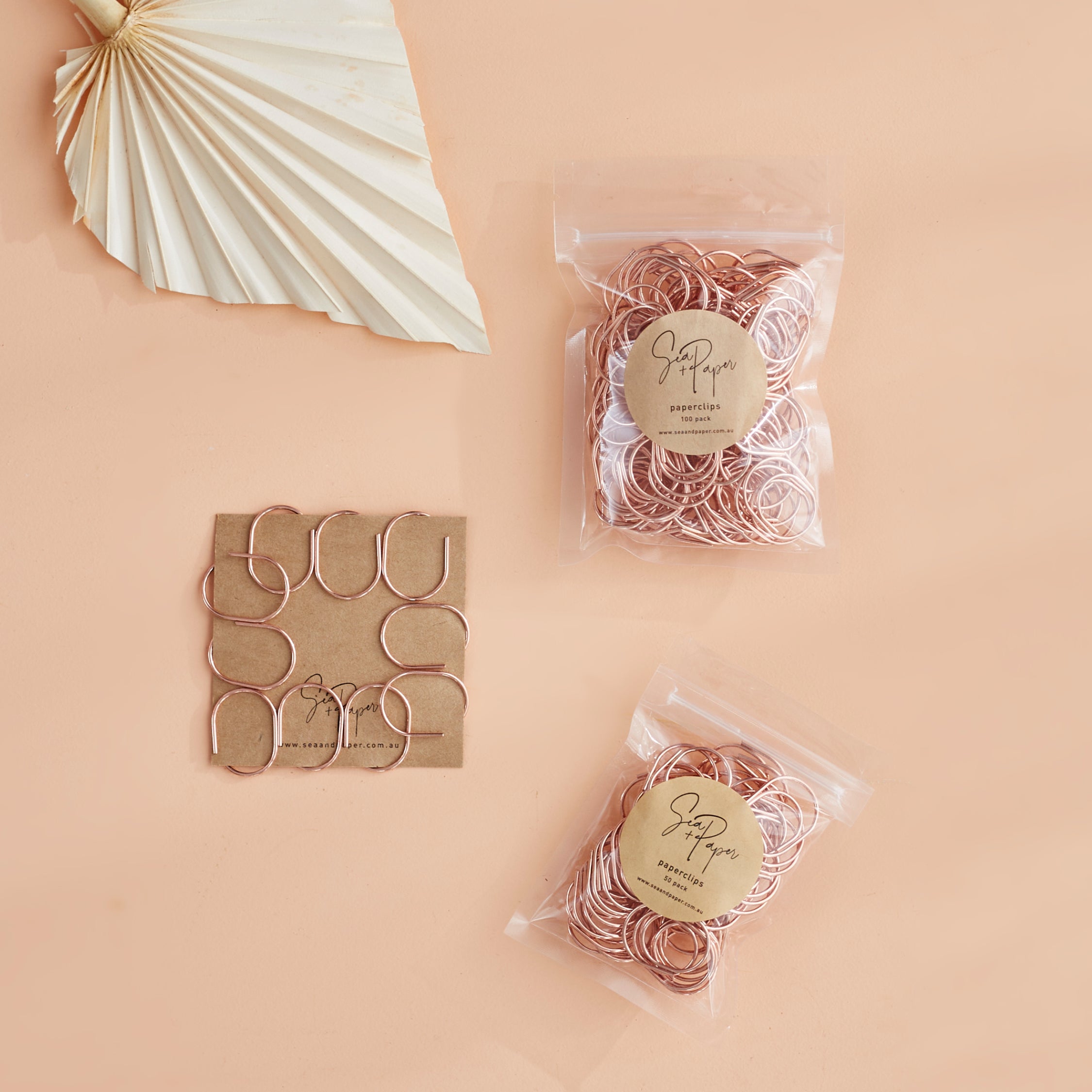 Double Arch Paperclips - Rose Gold