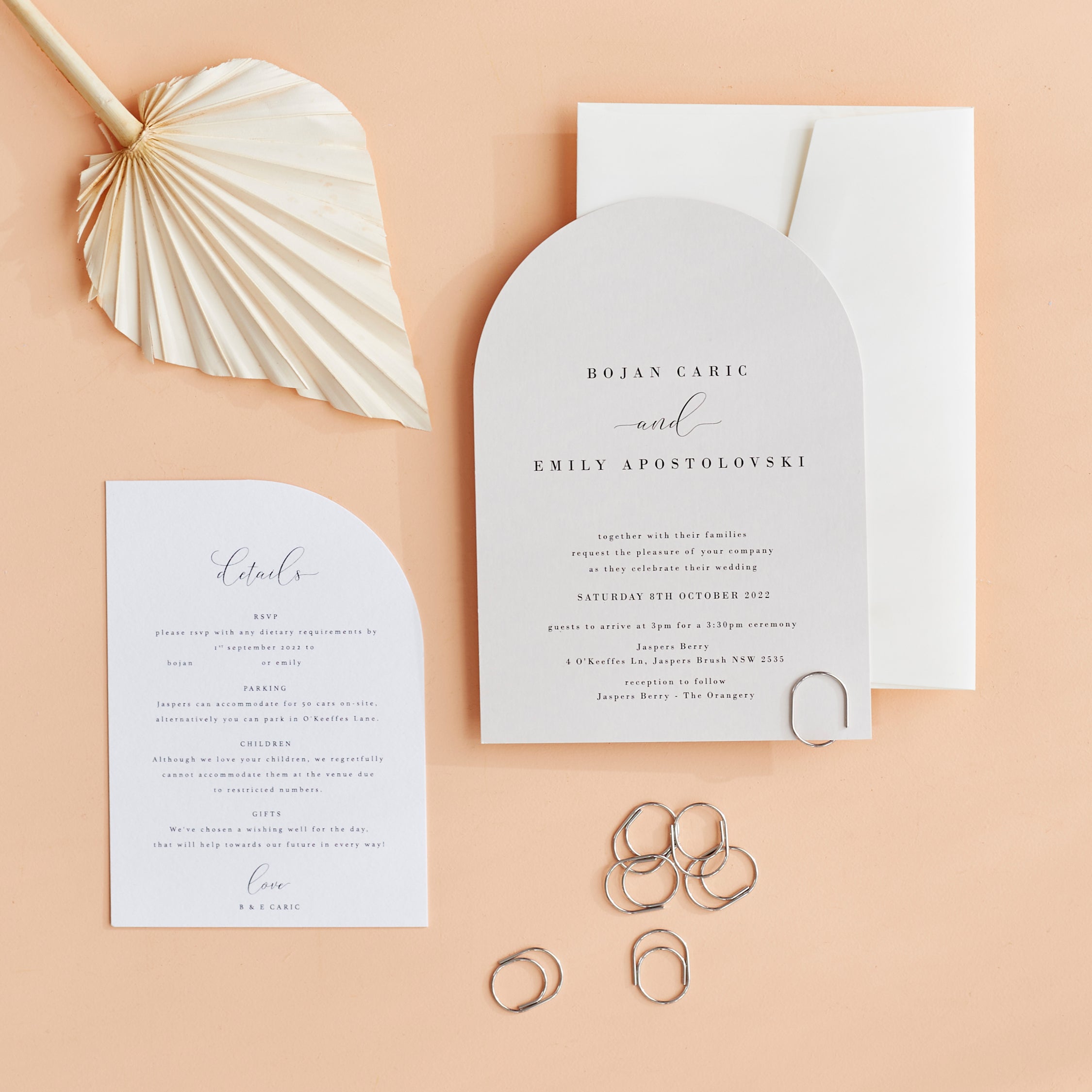 Double Arch Paperclips - Gunmetal