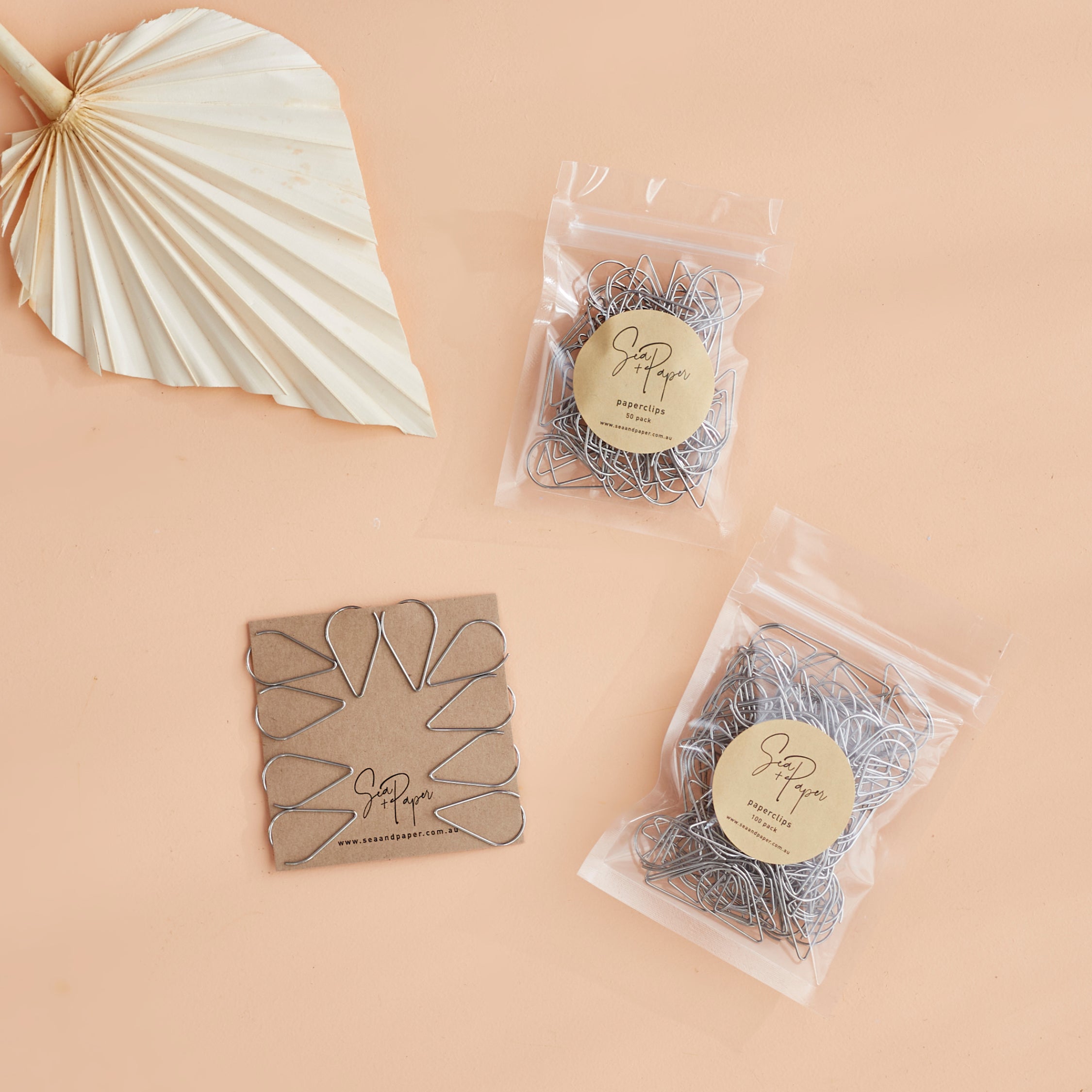 Teardrop Paperclips - Gunmetal